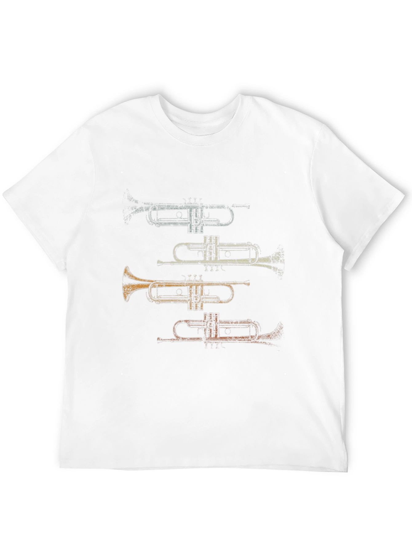 Trumpet Stack Graphic Tee - Musicians Casual Wear