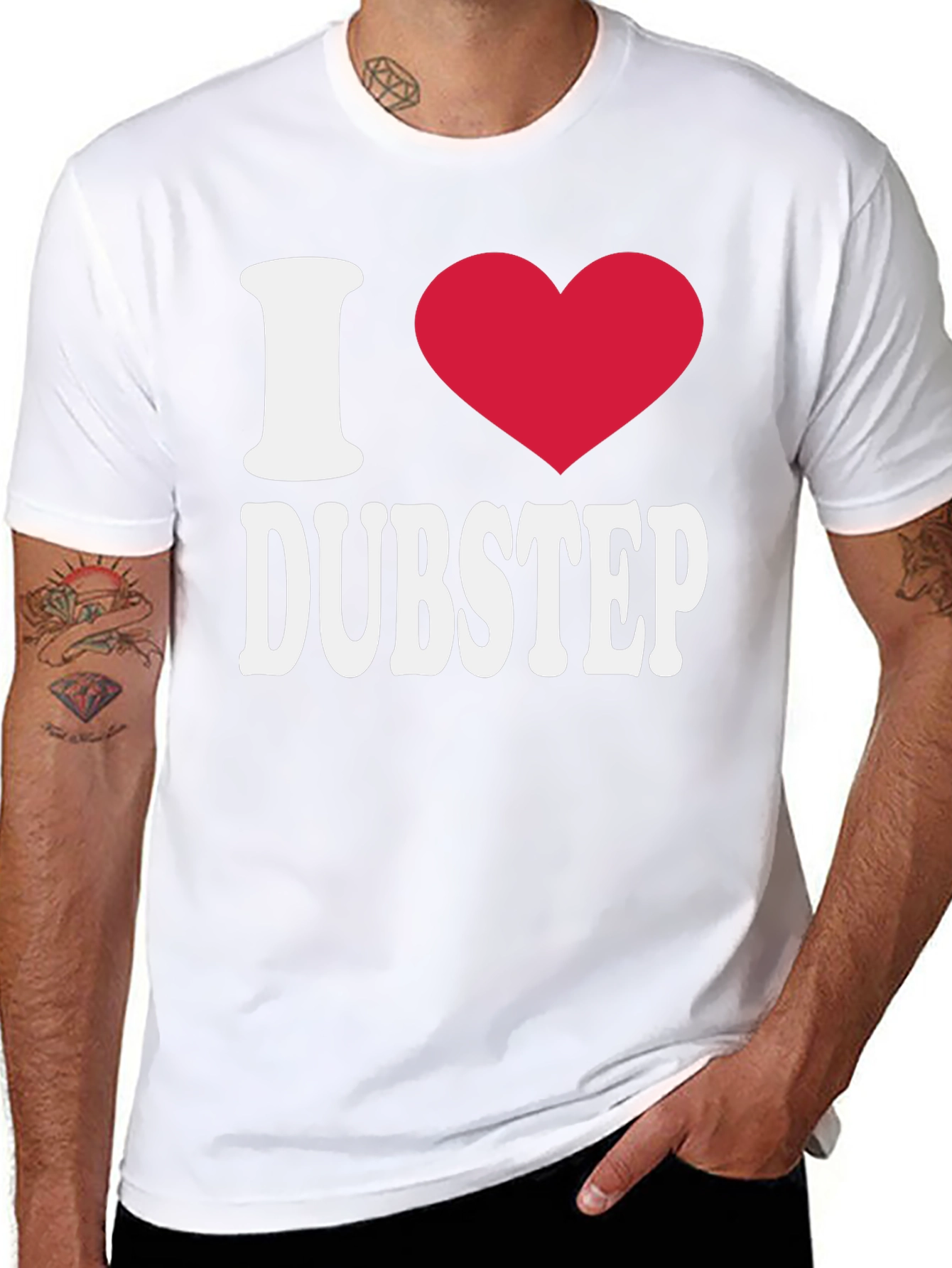 I Heart Dubstep Graphic Tee - Music Lover T-Shirt