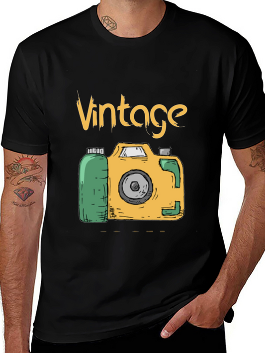 Vintage Camera T-Shirt - Retro Style Graphic Tee