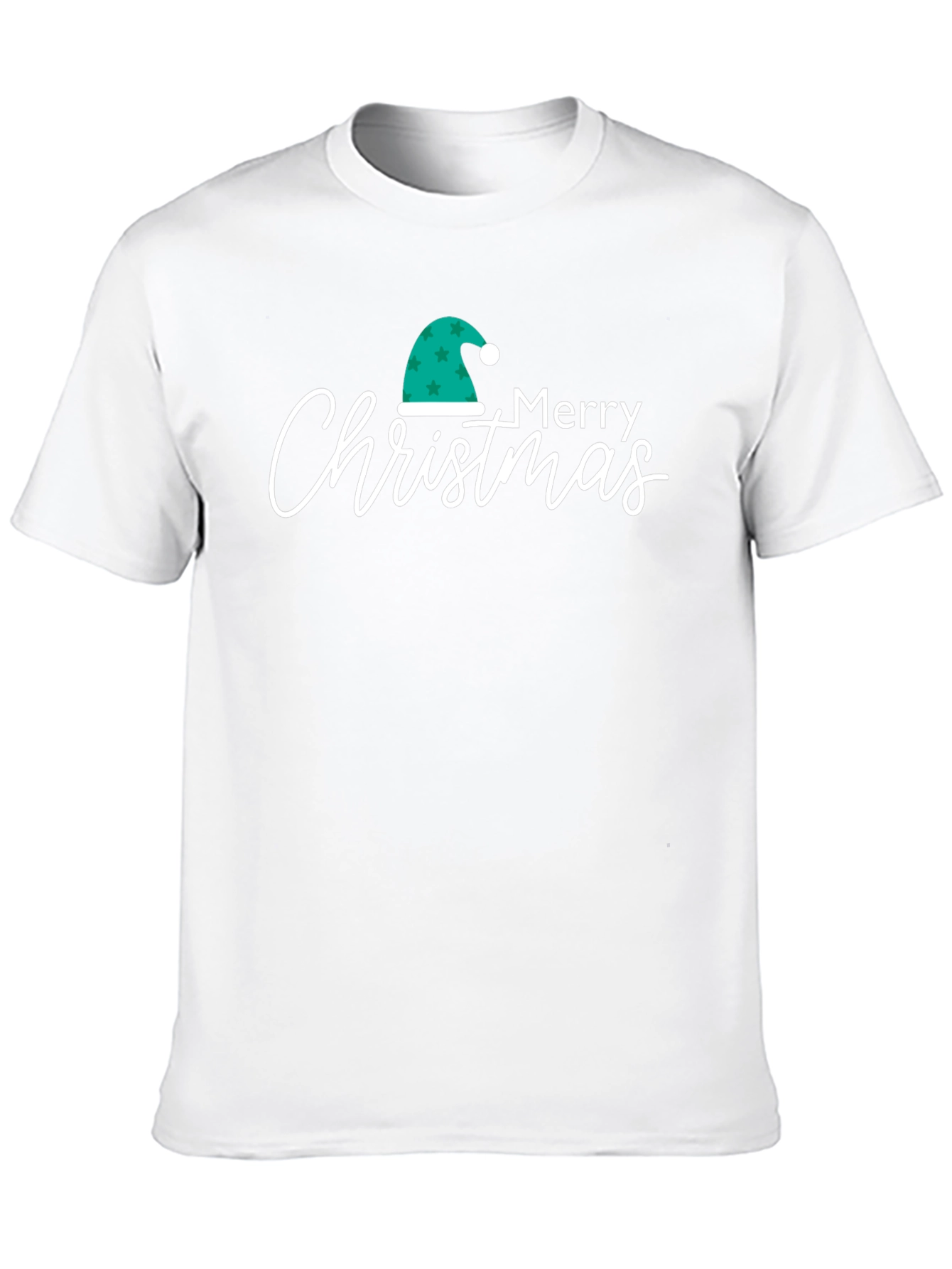 Festive Merry Christmas Graphic Tee - Holiday Apparel