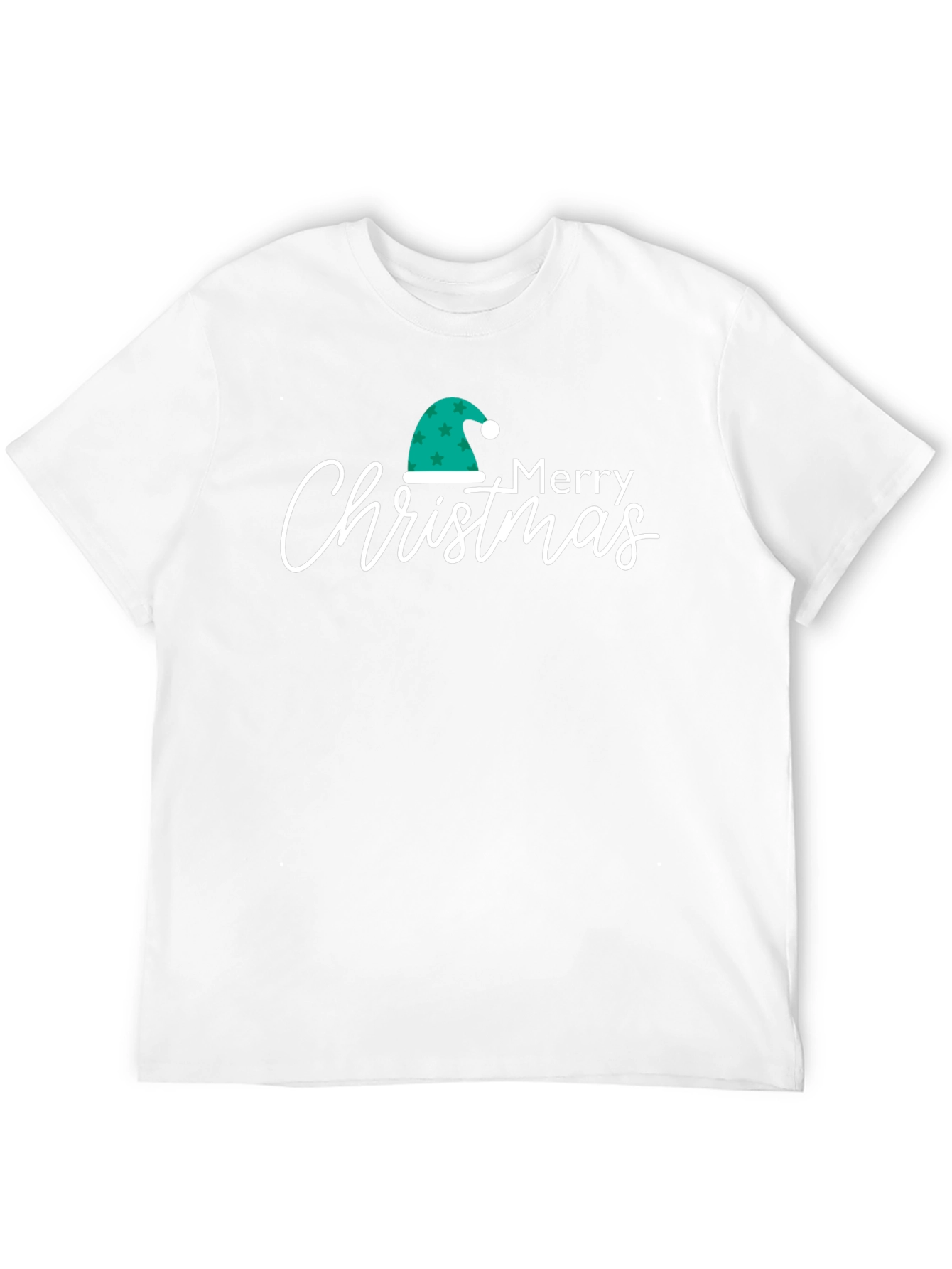 Festive Merry Christmas Graphic Tee - Holiday Apparel