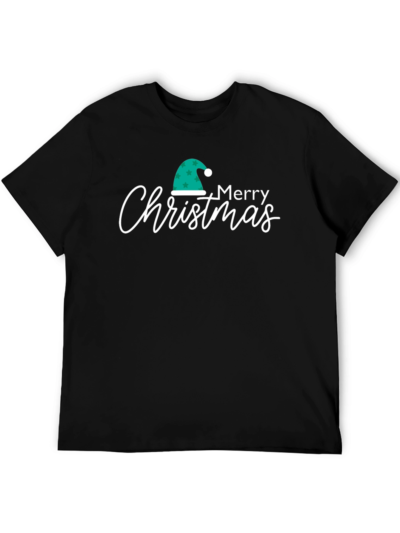 Festive Merry Christmas Graphic Tee - Holiday Apparel