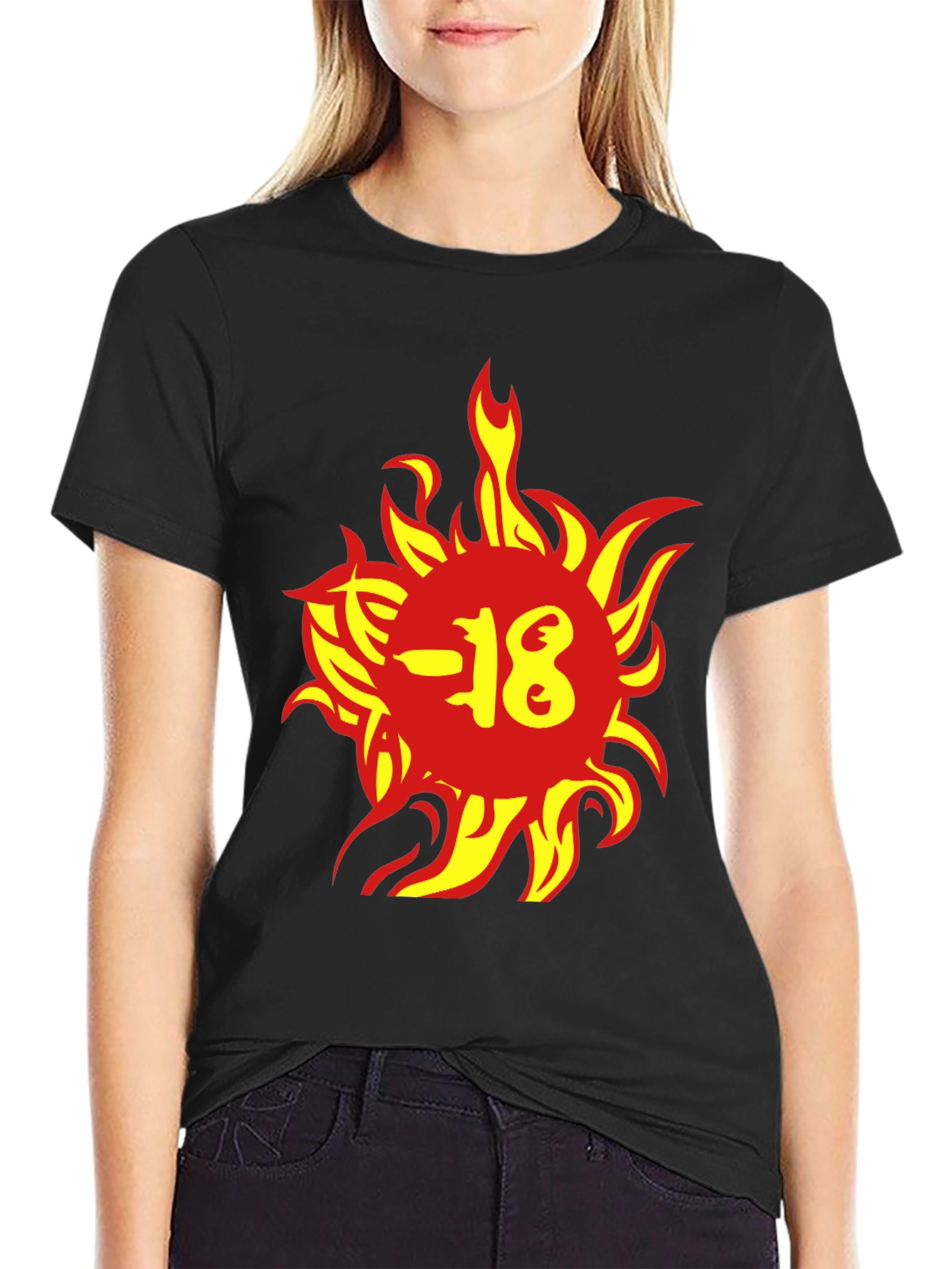Edgy Graphic Tee - Eighteen Fire Design