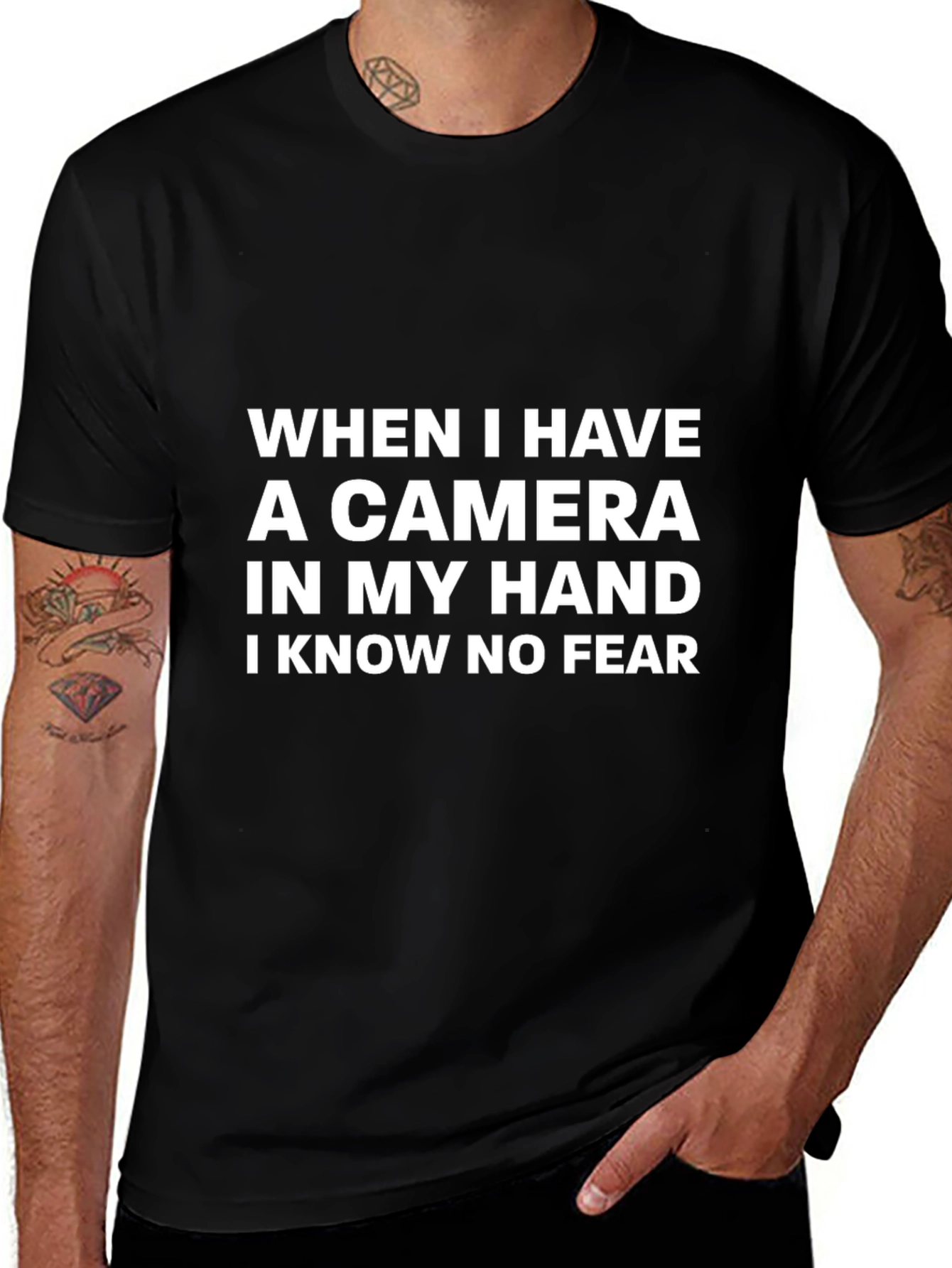 Camera Lover T-Shirt - Fearless Photographer Tee