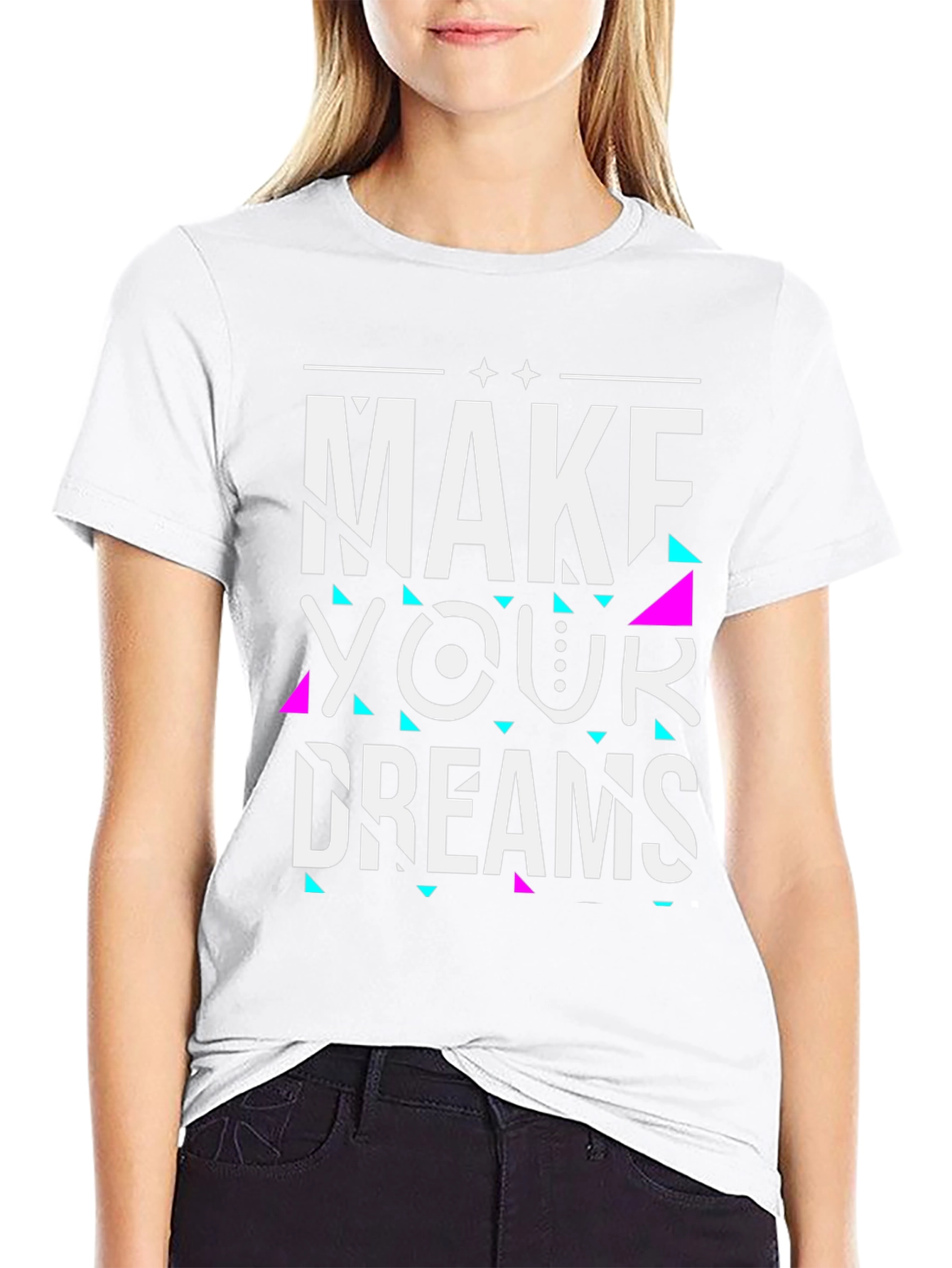 Make Your Dreams Graphic Tee - Black