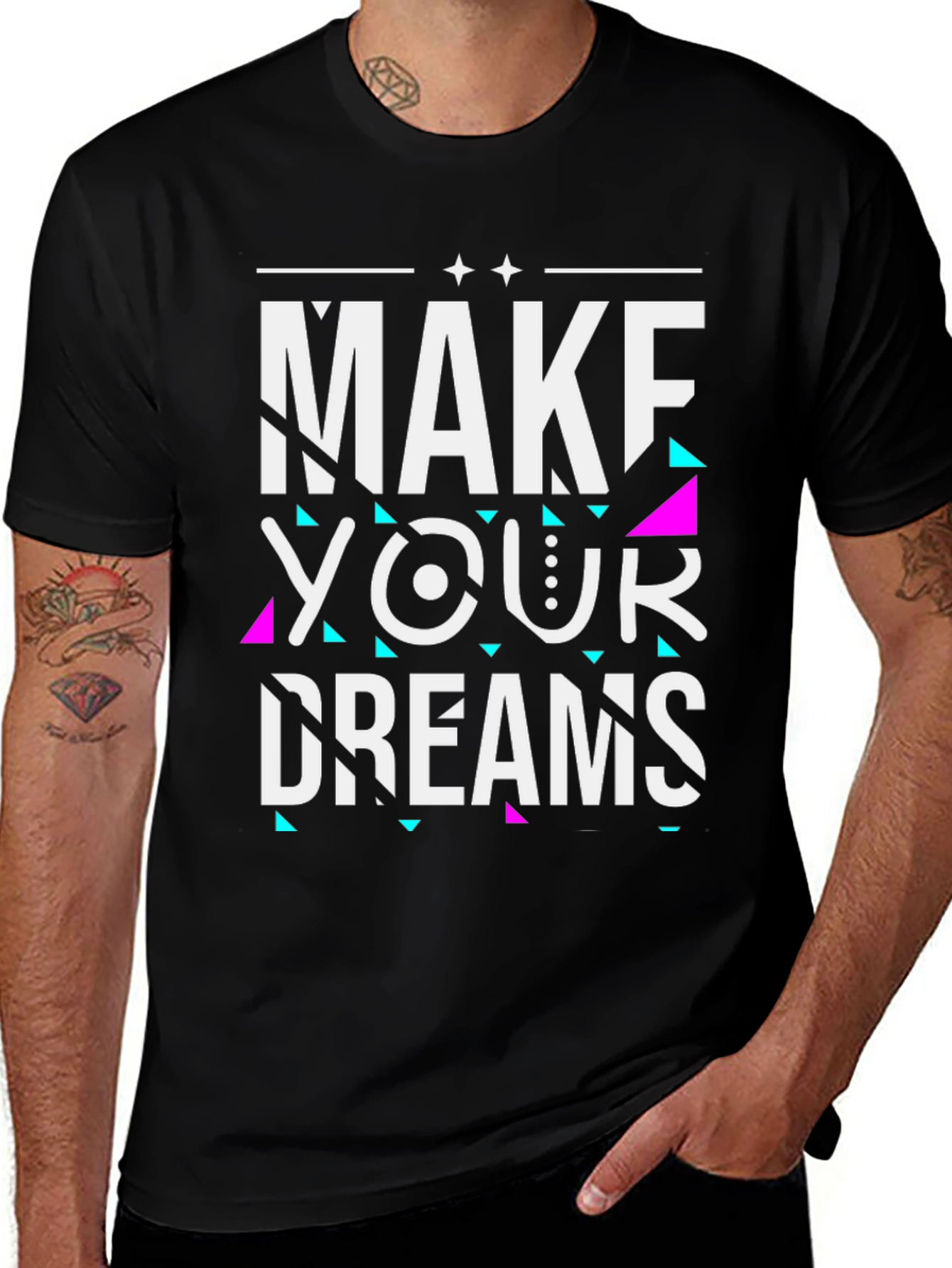 Make Your Dreams Graphic Tee - Black