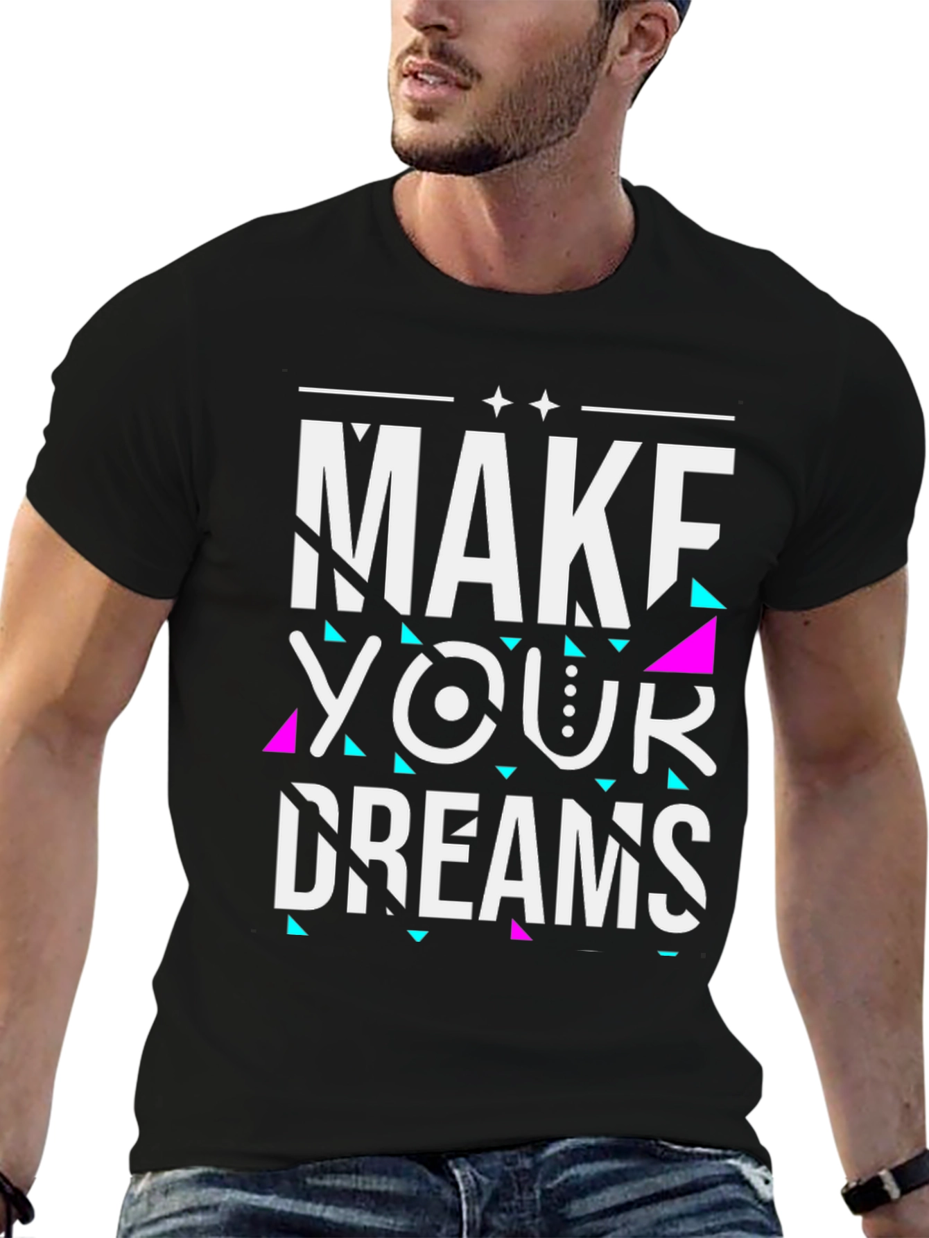 Make Your Dreams Graphic Tee - Black