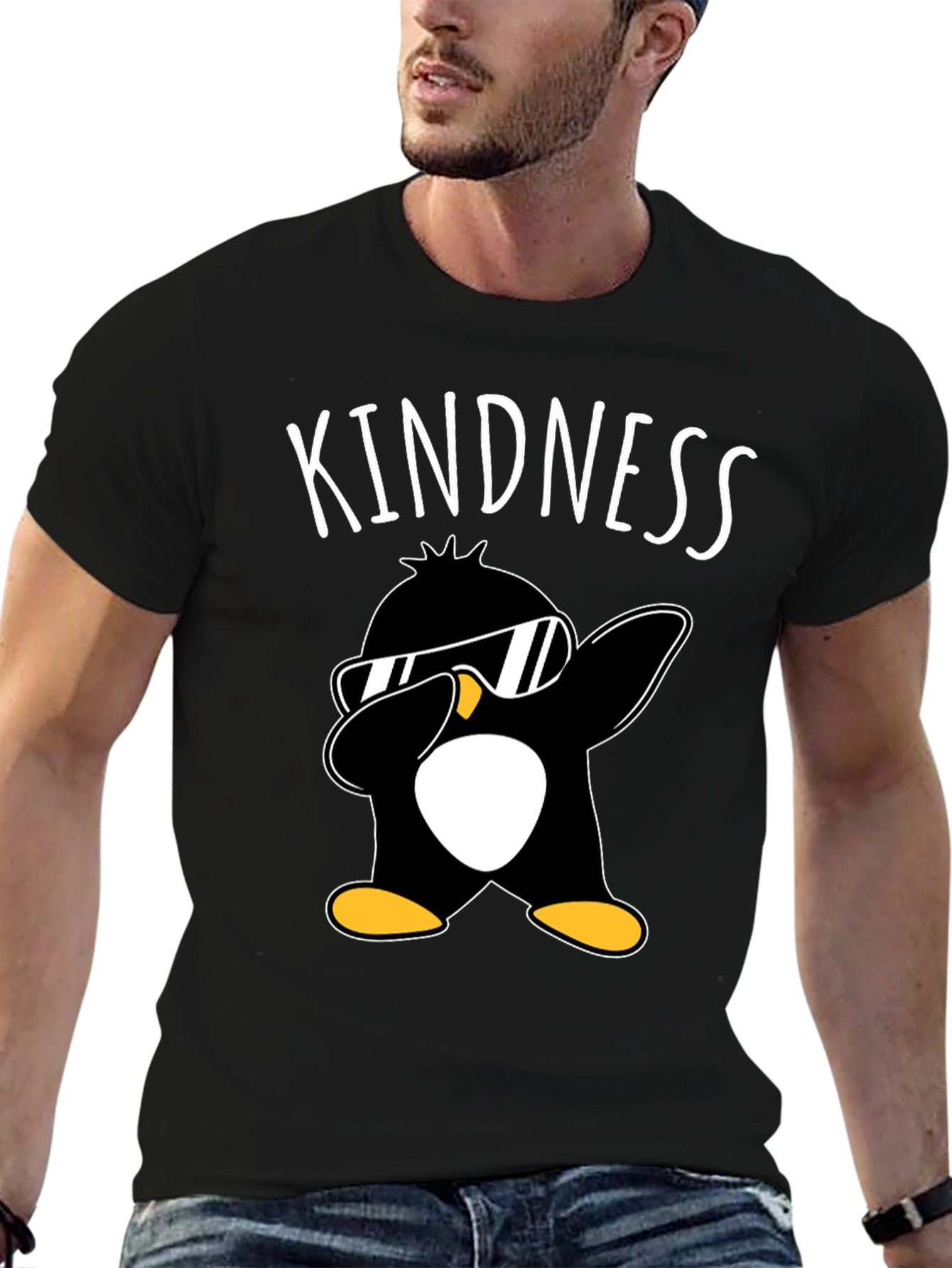 Kindness Penguin Dabbing T-Shirt - Unisex