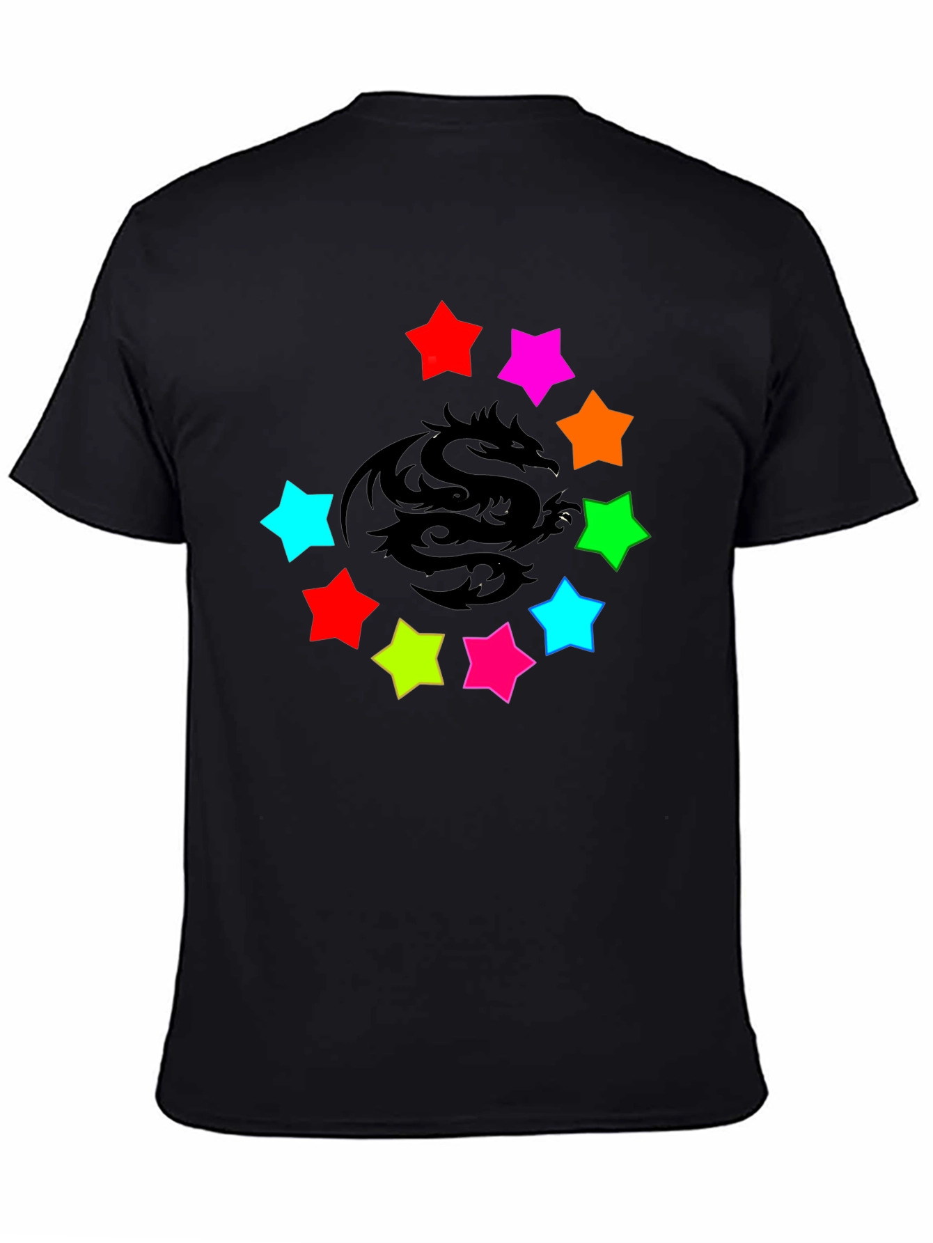 Dragon Star Graphic Black T-Shirt