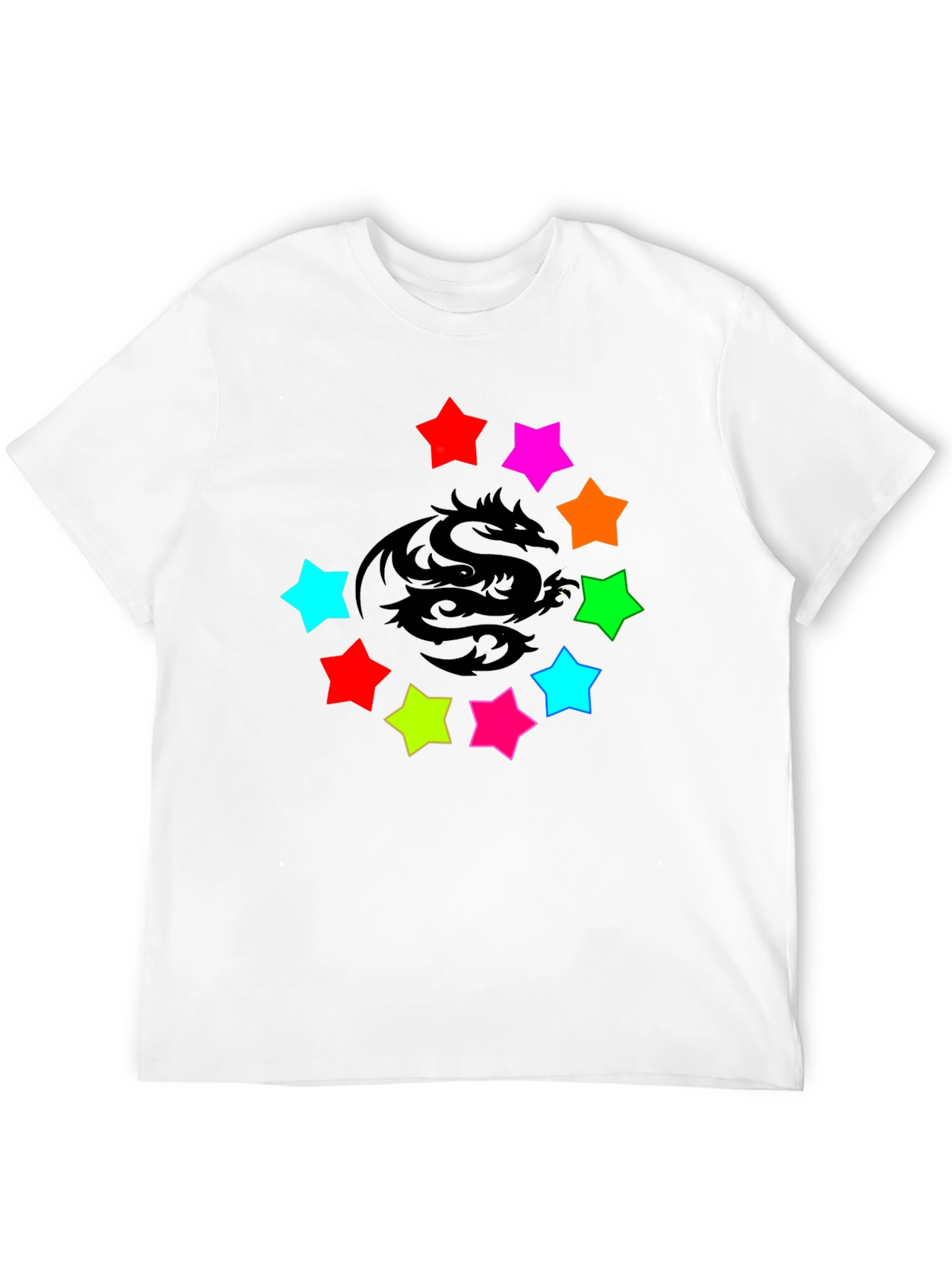 Dragon Star Graphic Black T-Shirt