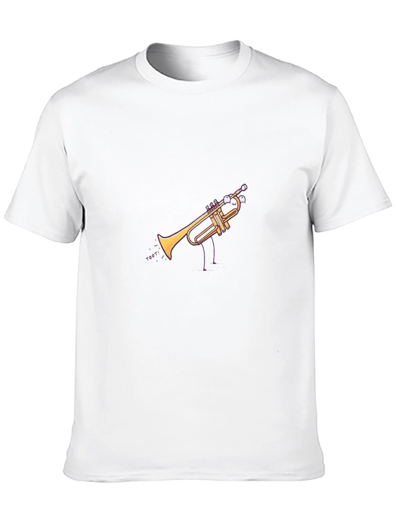 Trumpet Graphic T-Shirt - Black Cotton Tee