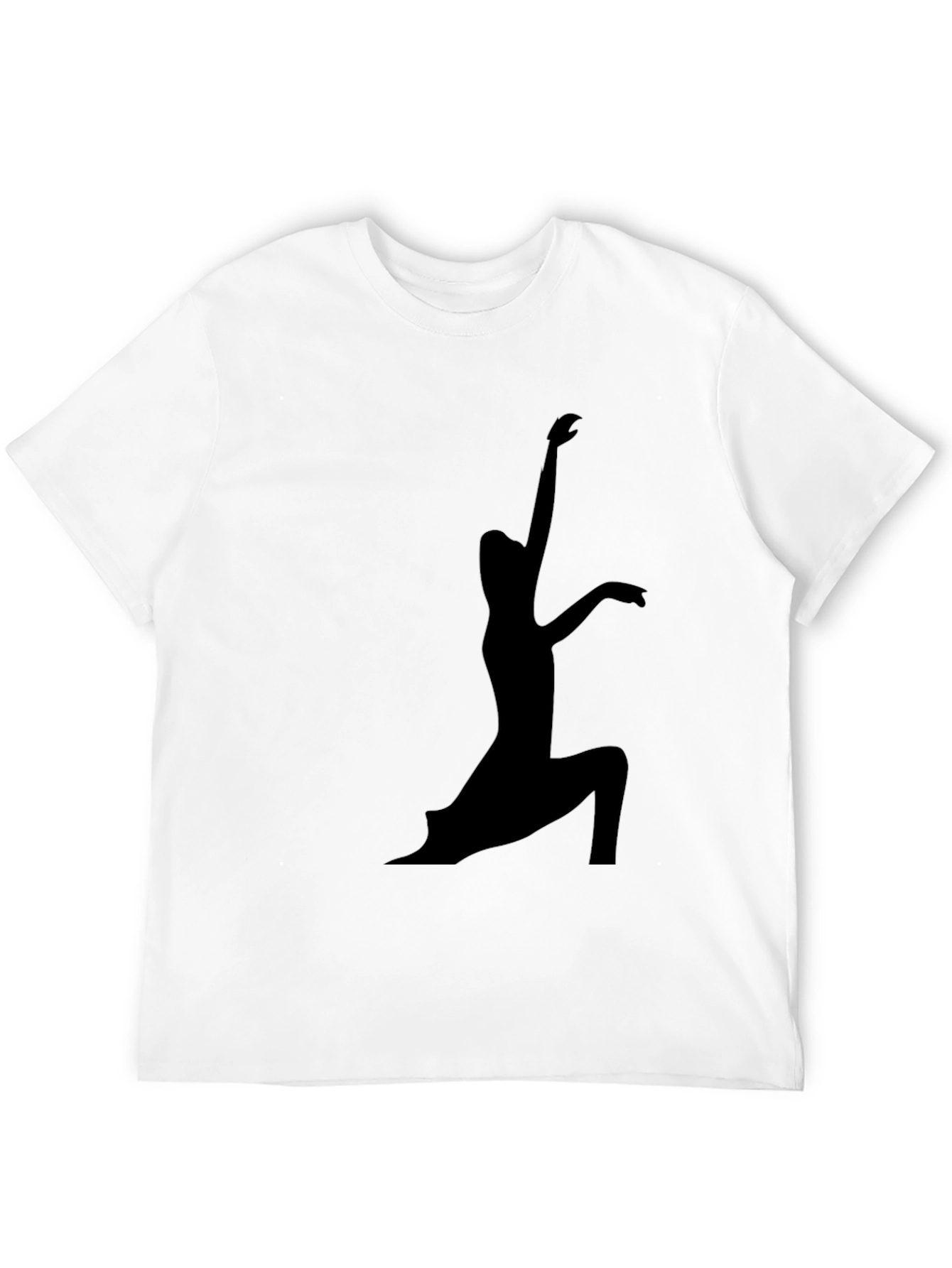 Yoga Silhouette Black T-Shirt
