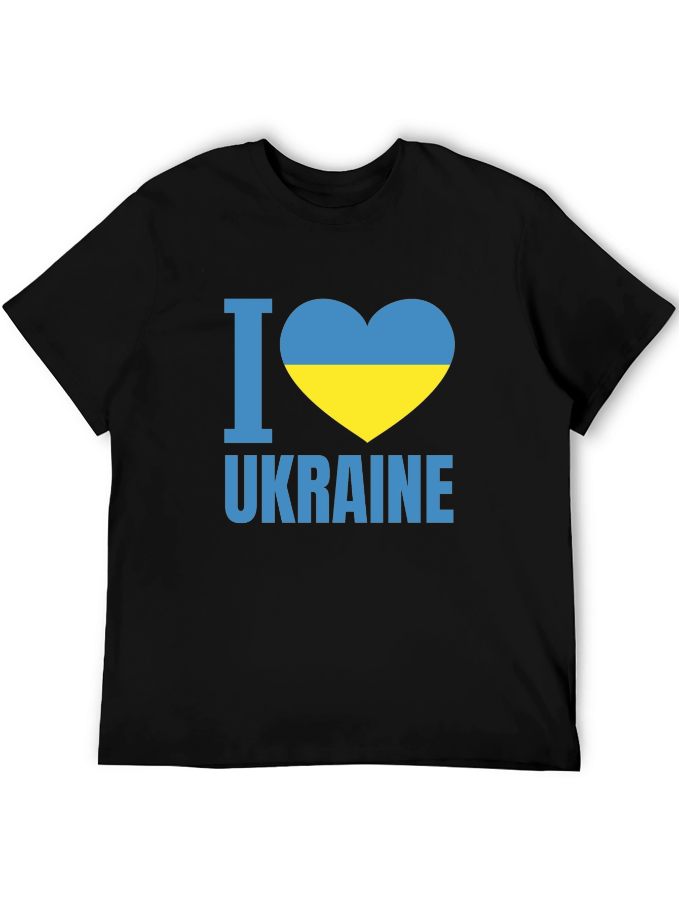 I Love Ukraine Black T-Shirt