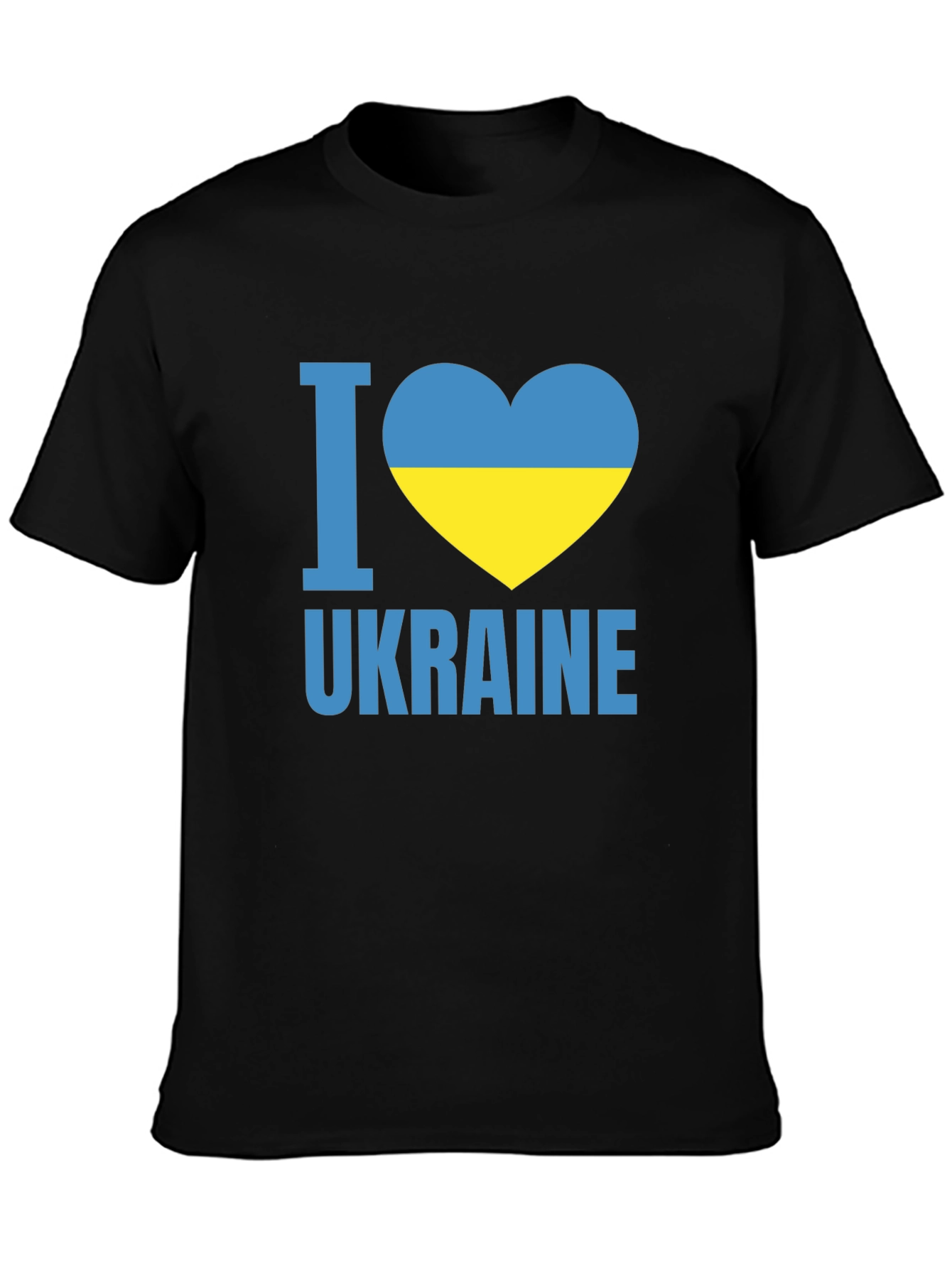 I Love Ukraine Black T-Shirt