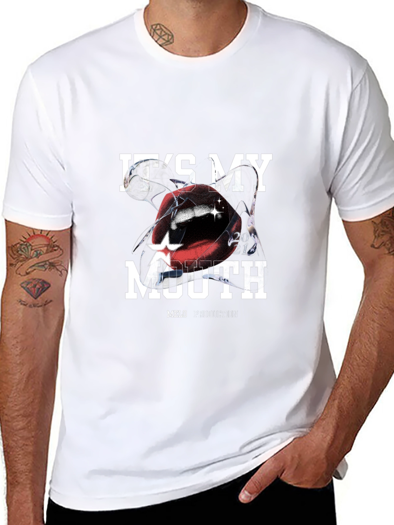 Its My Mouth T-Shirt - Black
