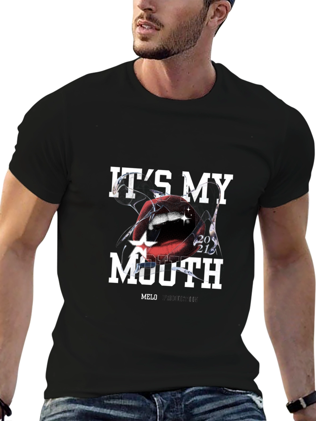 Its My Mouth T-Shirt - Black