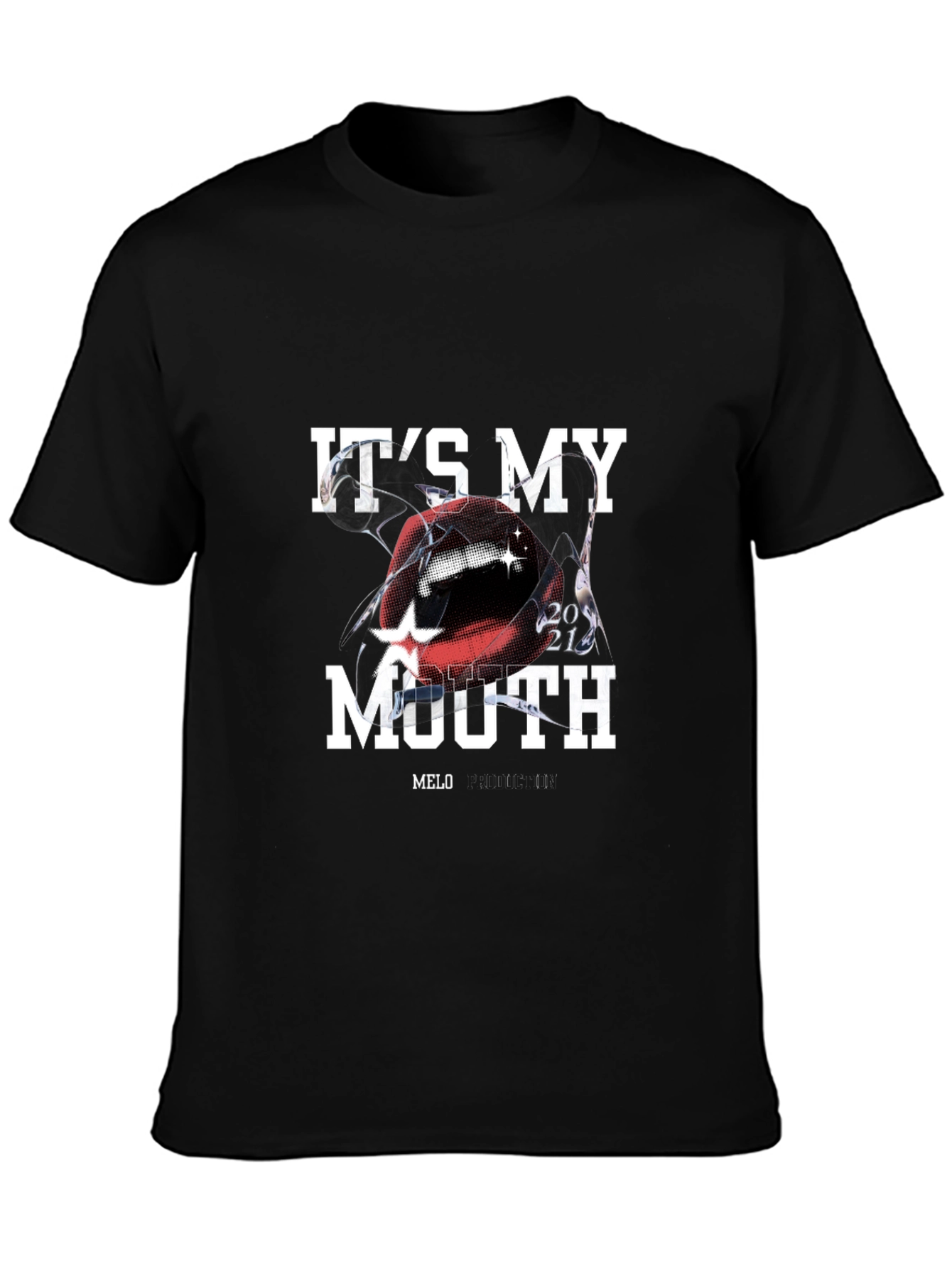 Its My Mouth T-Shirt - Black