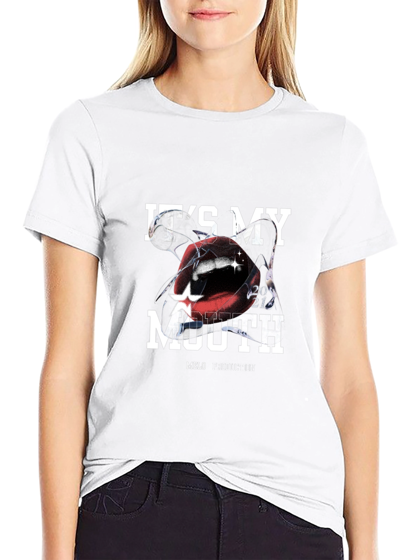 Its My Mouth T-Shirt - Black