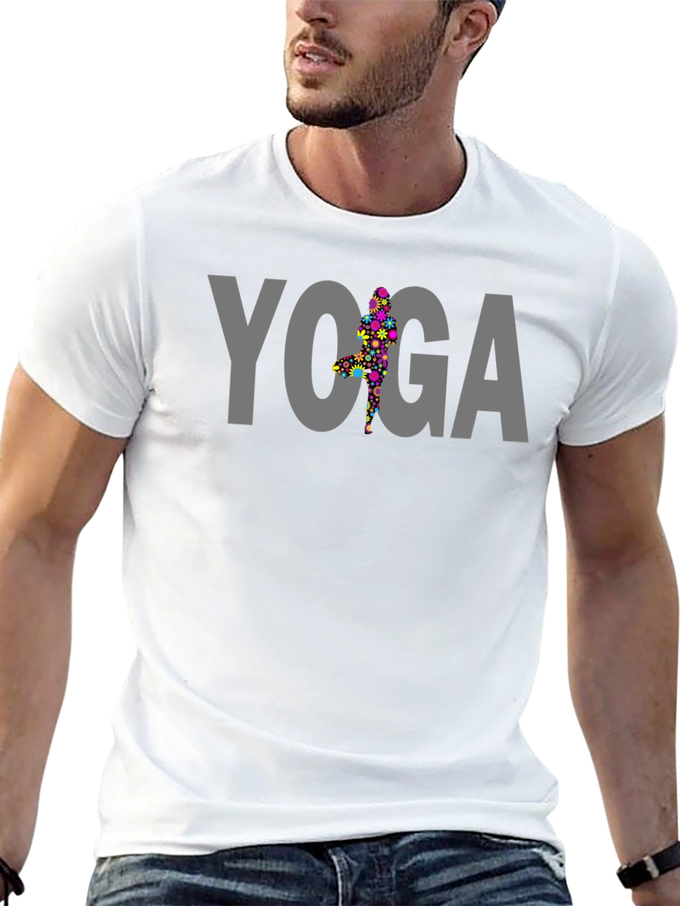 Yoga Pose Graphic T-Shirt - Mens