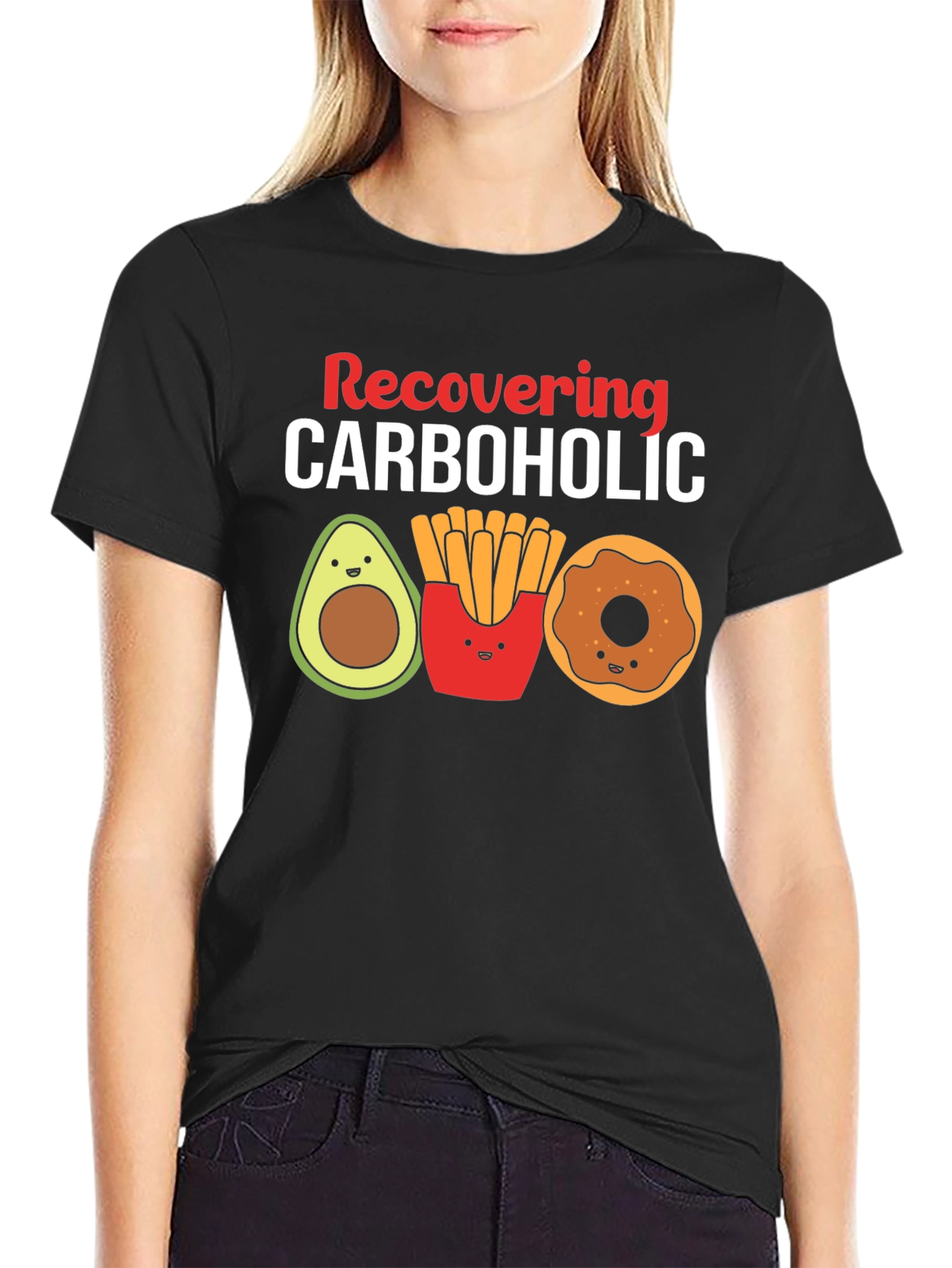 Recovering Carboholic Graphic T-Shirt