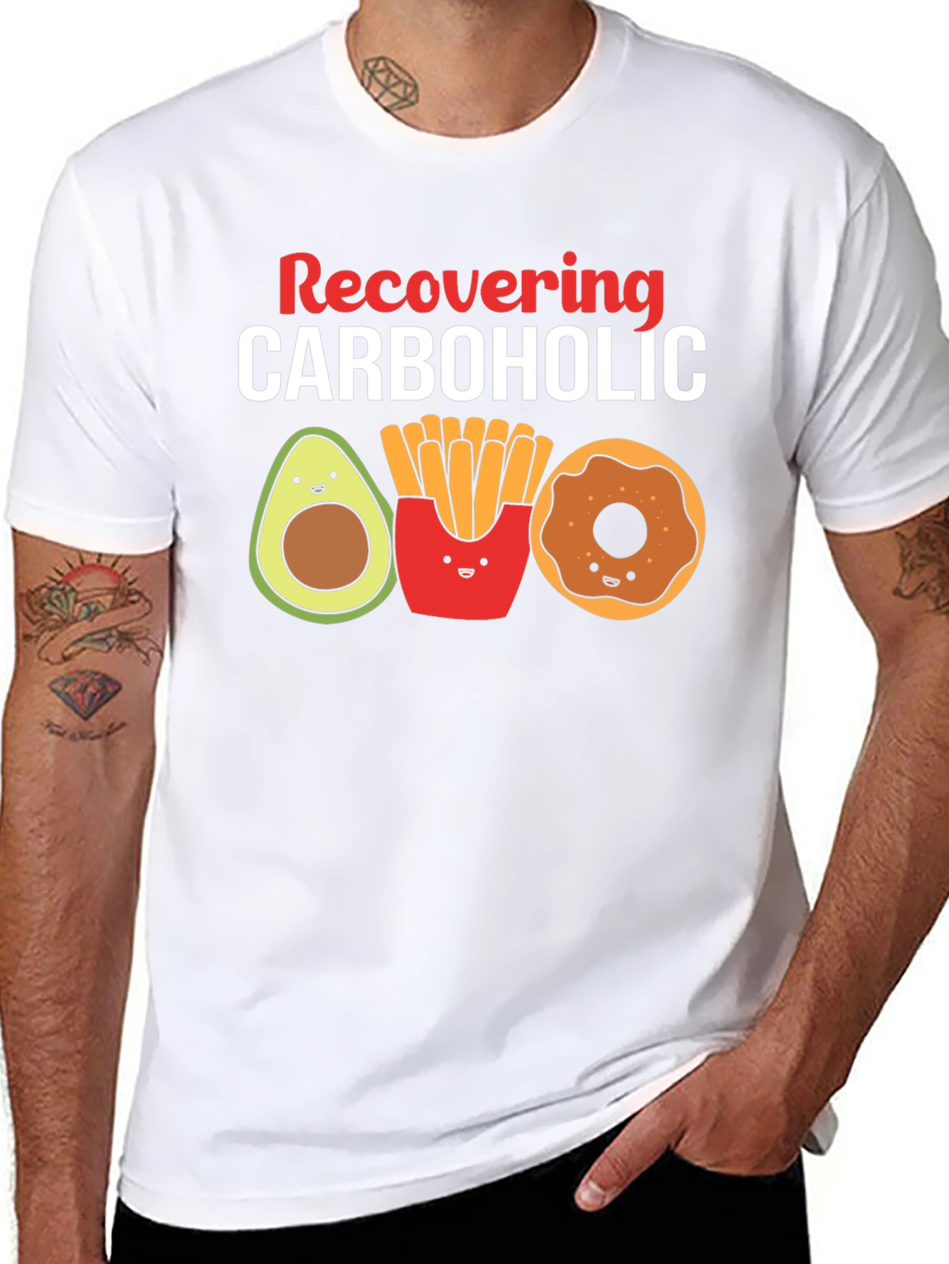 Recovering Carboholic Graphic T-Shirt