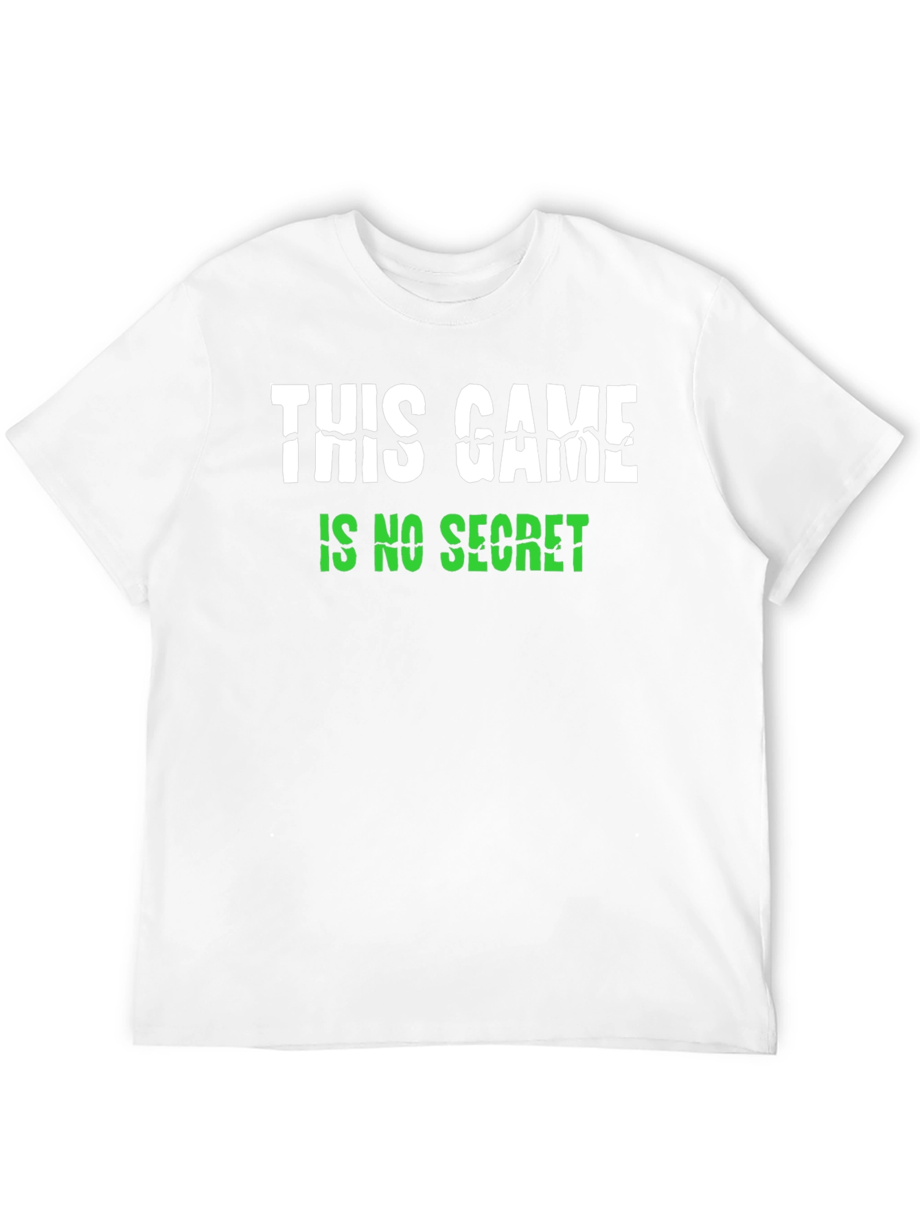 This Game Is No Secret Black Graphic Tee