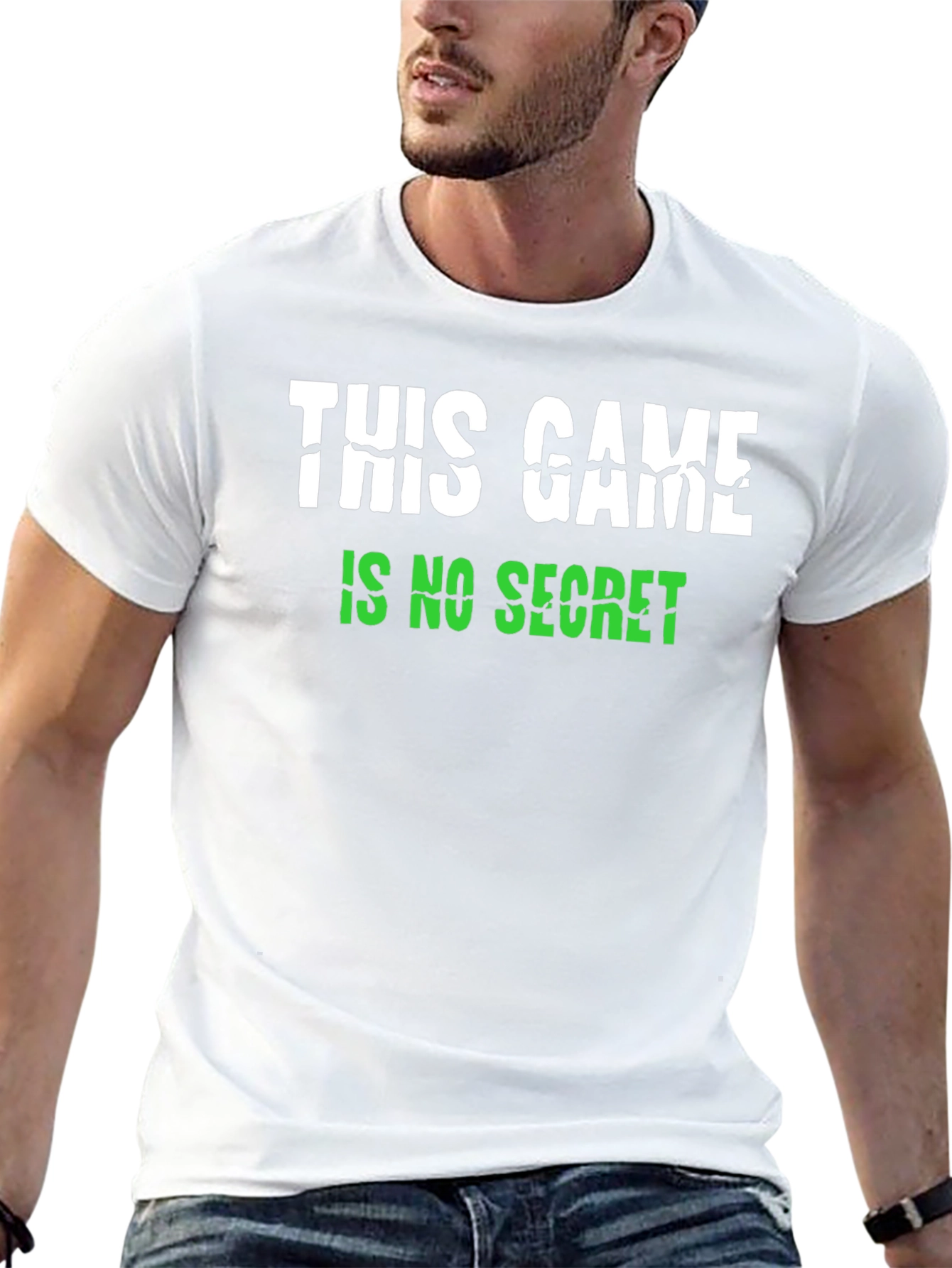 This Game Is No Secret Black Graphic Tee
