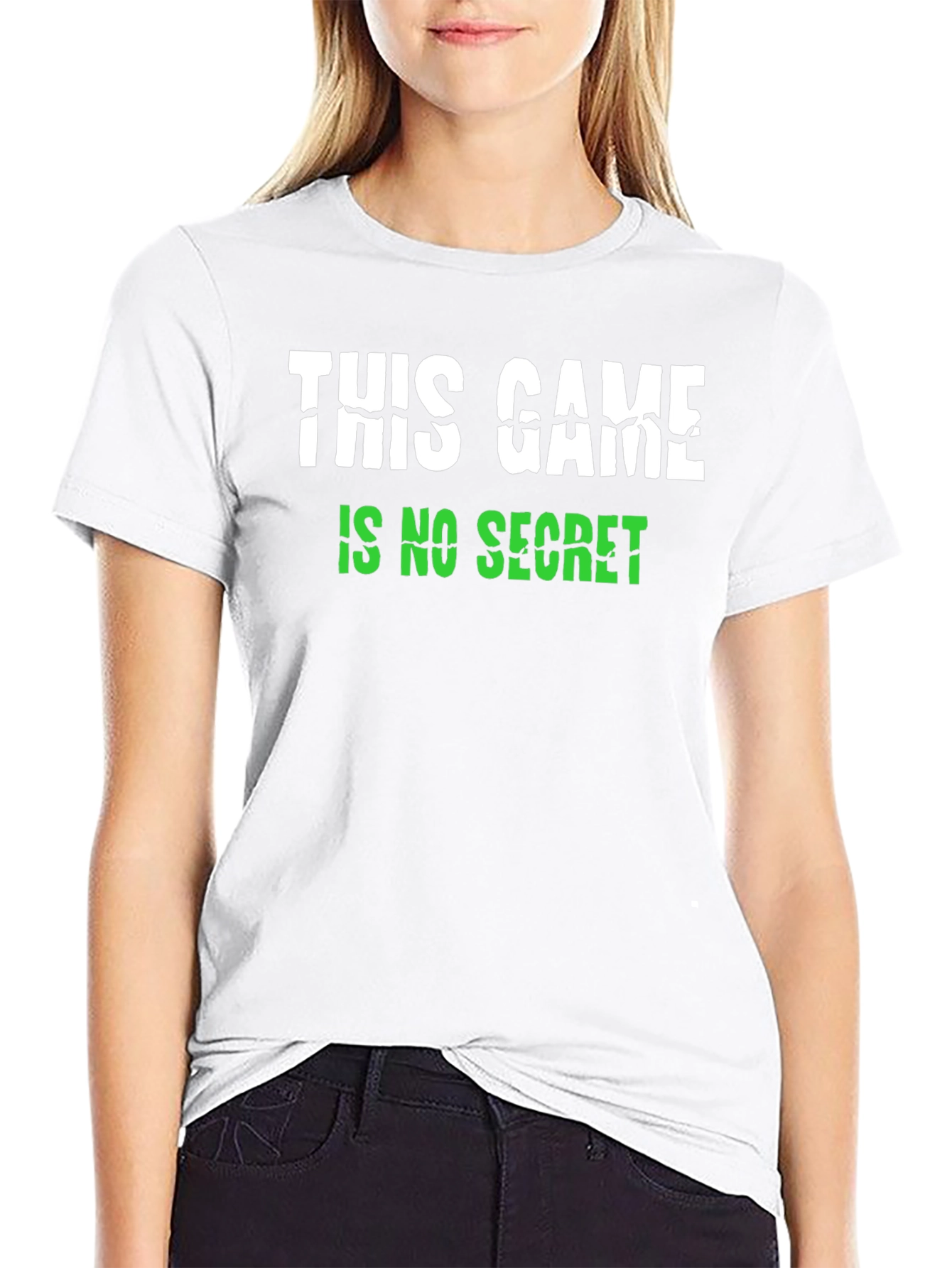 This Game Is No Secret Black Graphic Tee
