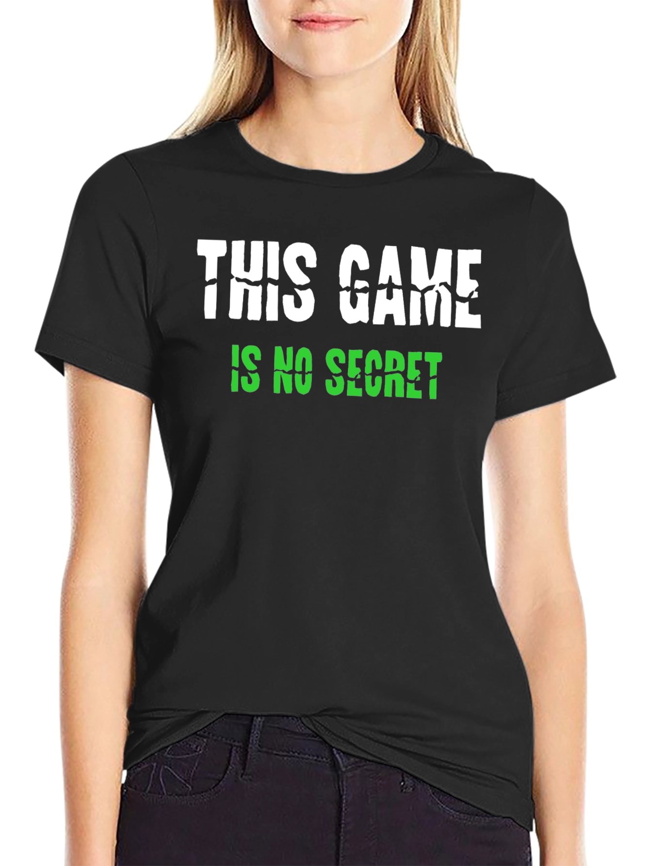 This Game Is No Secret Black Graphic Tee