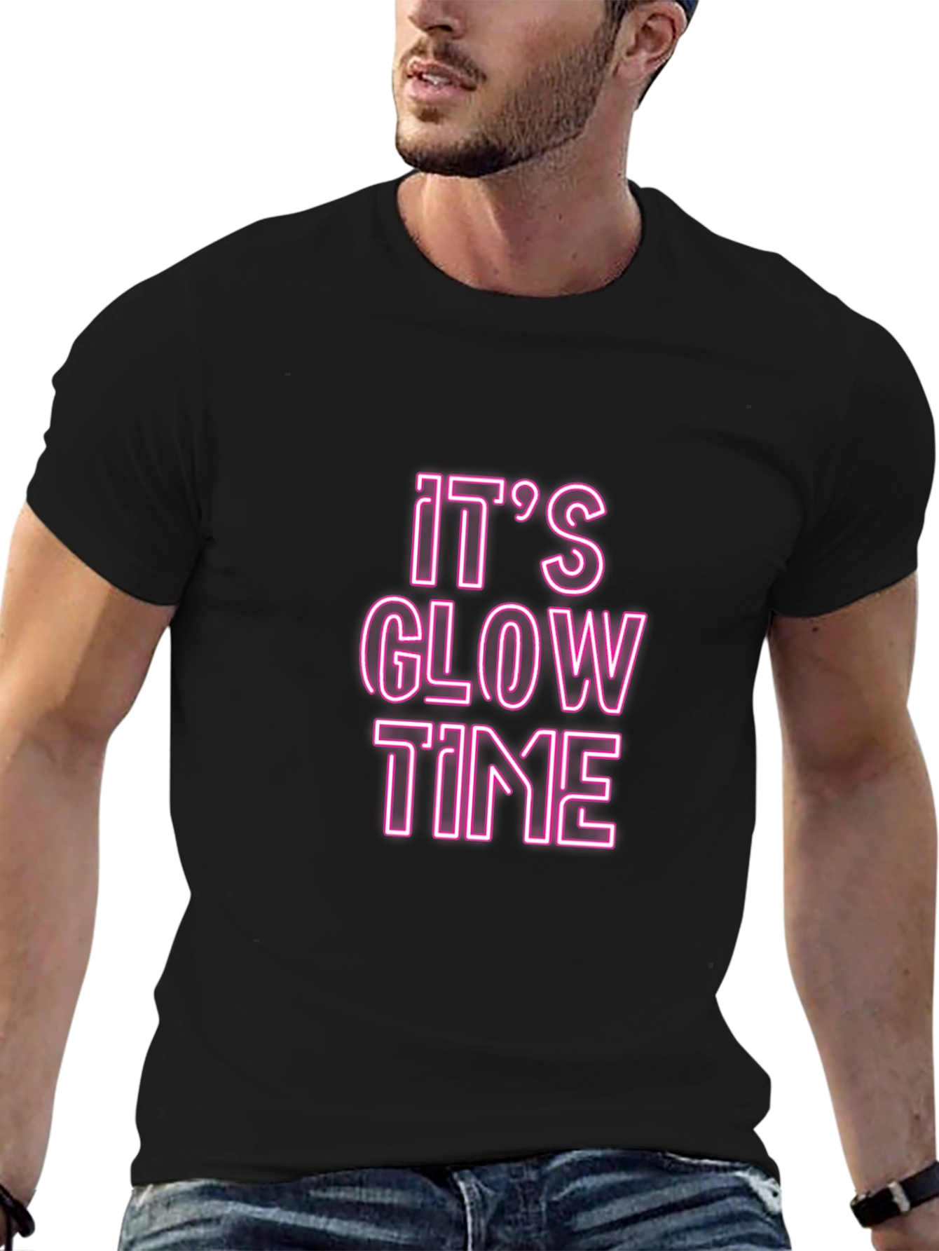 Its Glow Time Black T-Shirt