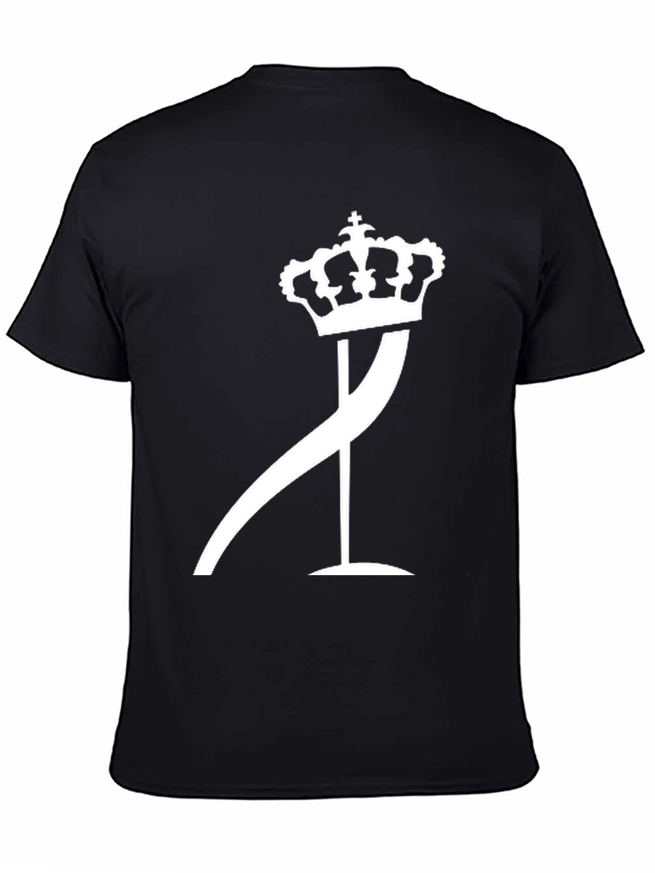Crown and Curve Graphic Black T-Shirt