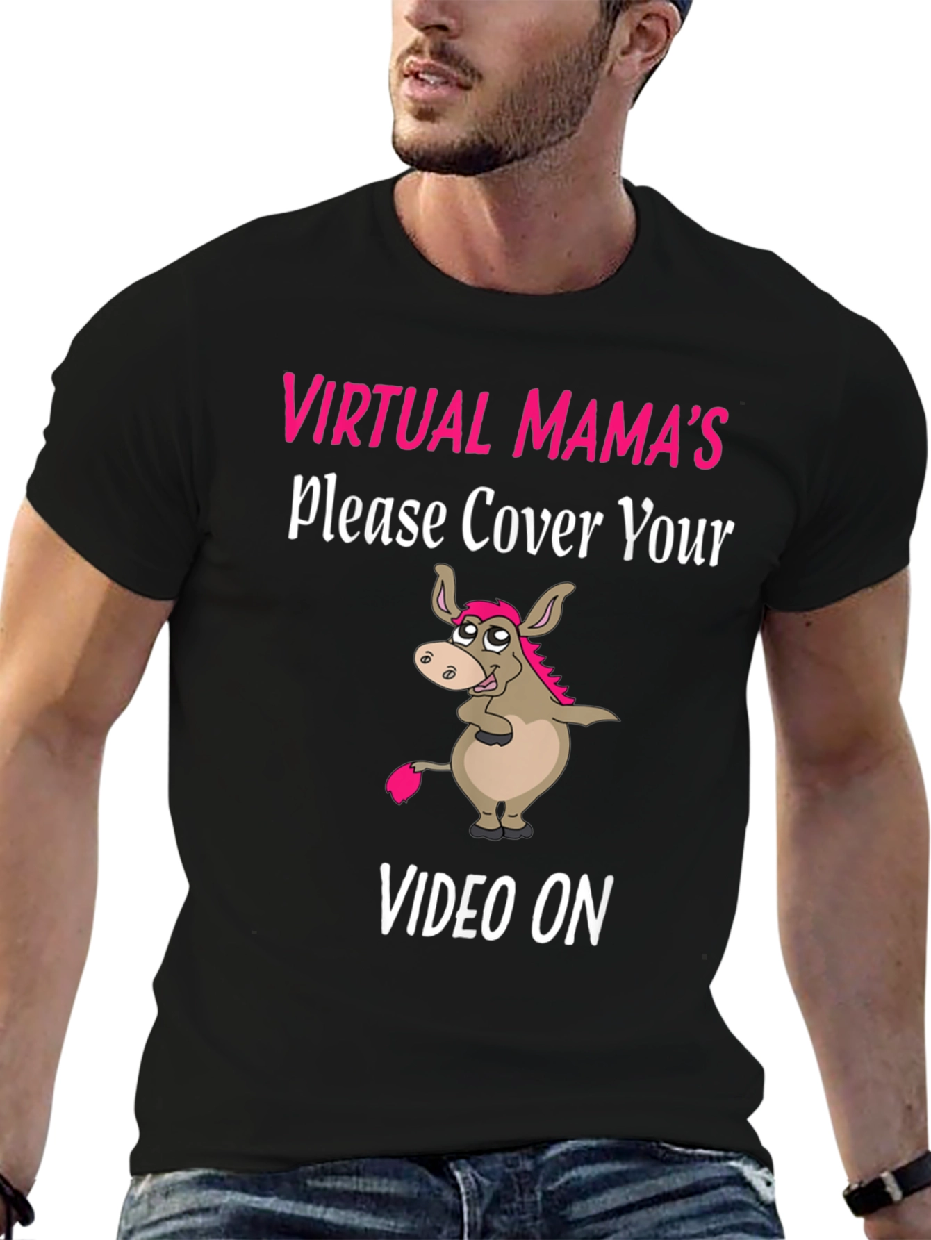 Virtual Mamas Donkey Humor T-Shirt