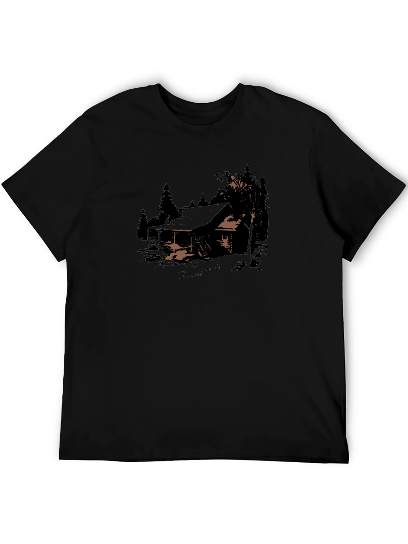 Cabin in the Woods Graphic Tee - Black