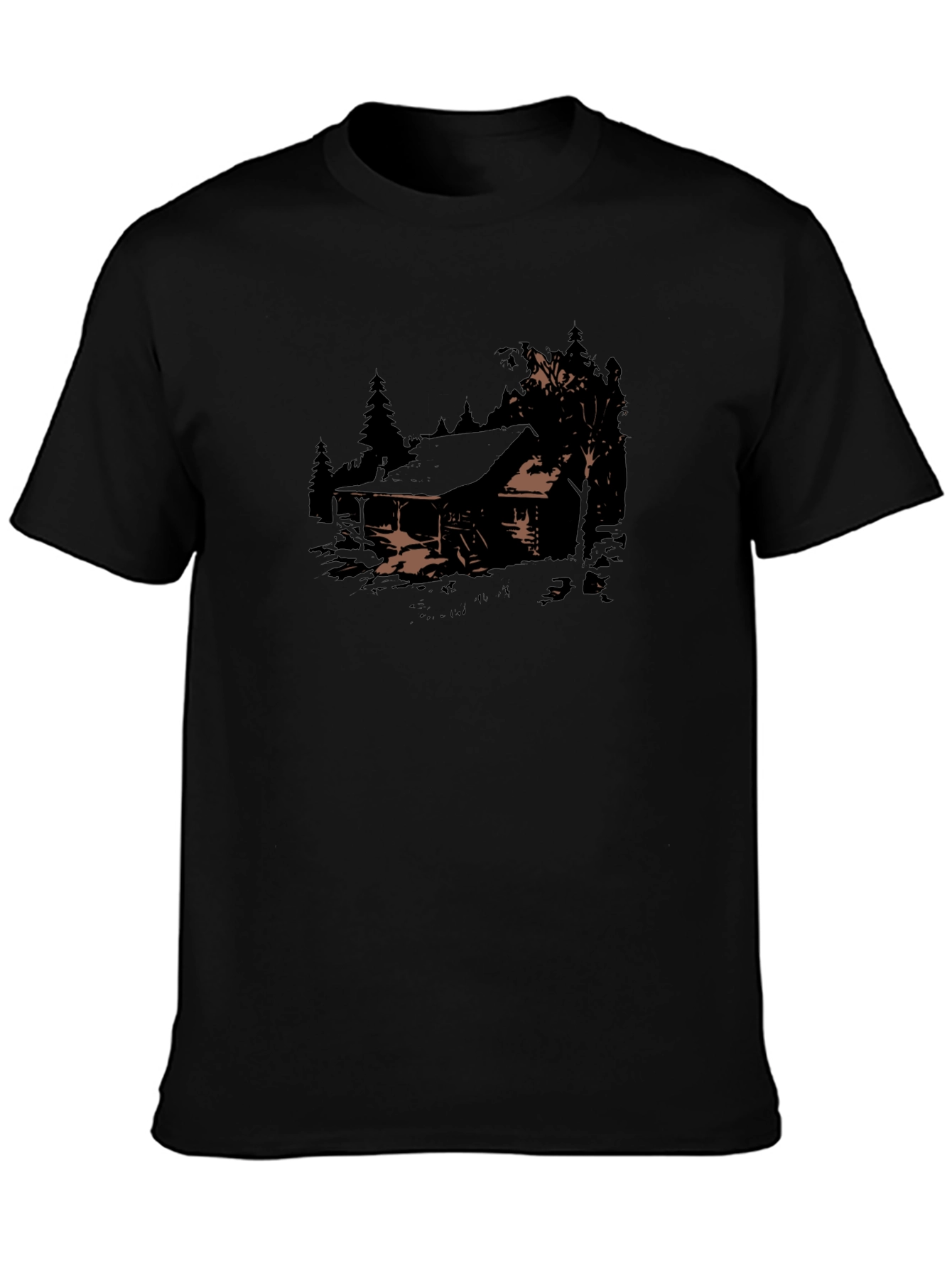 Cabin in the Woods Graphic Tee - Black