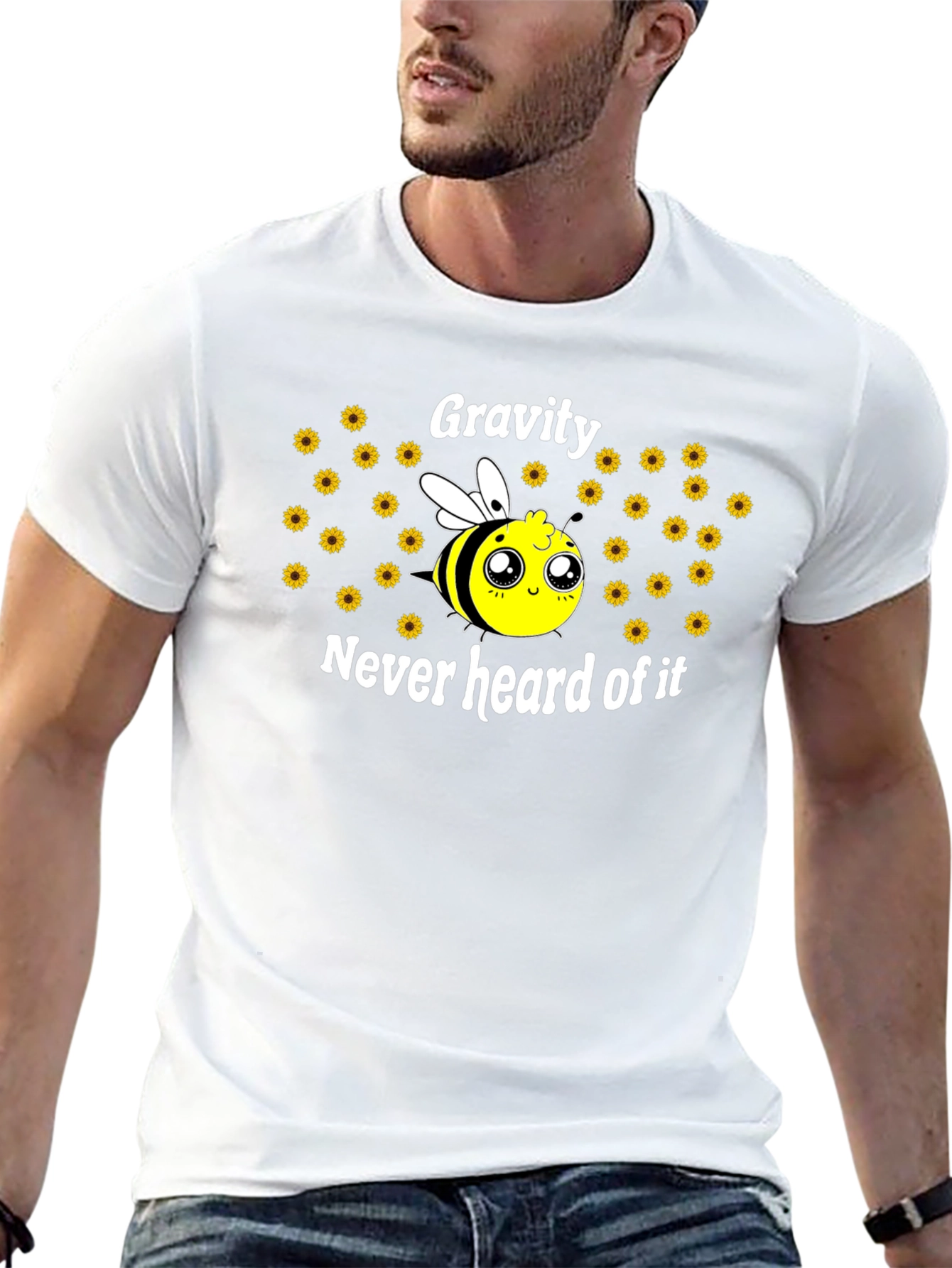 Gravity Never Heard of It Cute Bee T-Shirt