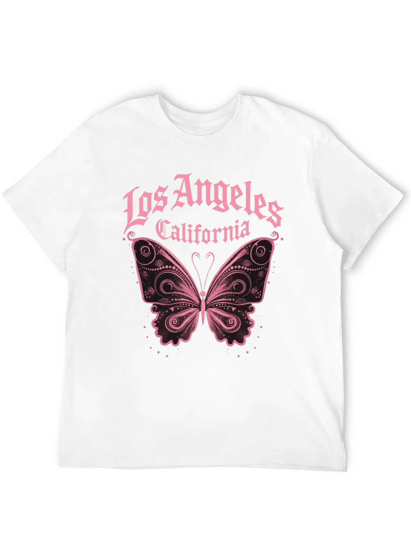 Los Angeles Butterfly Graphic T-Shirt