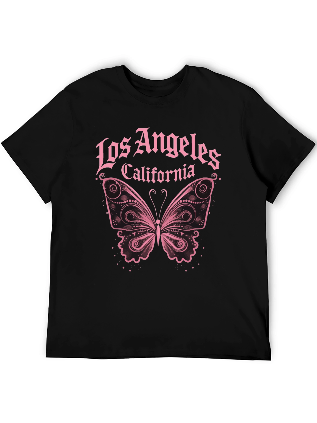 Los Angeles Butterfly Graphic T-Shirt