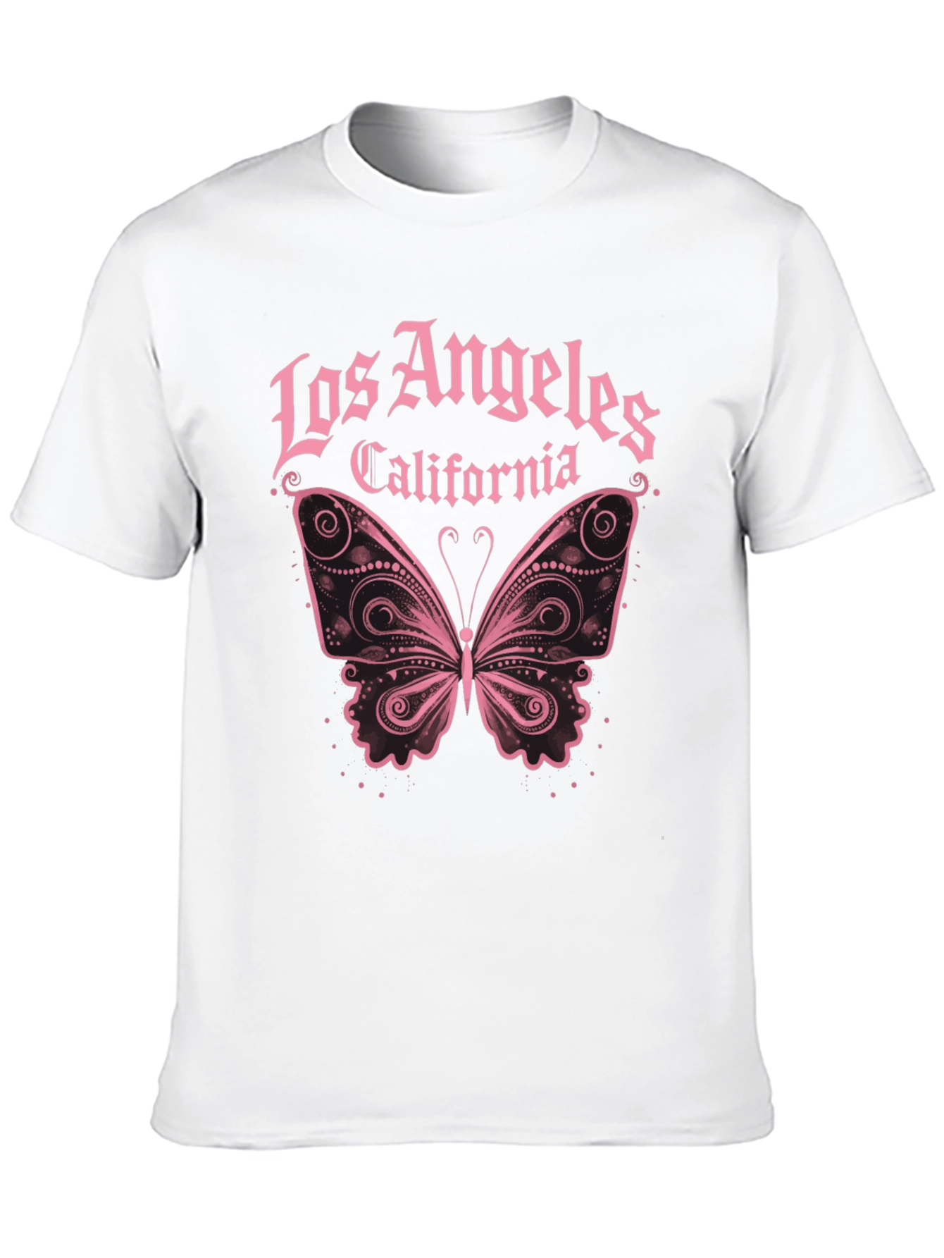 Los Angeles Butterfly Graphic T-Shirt