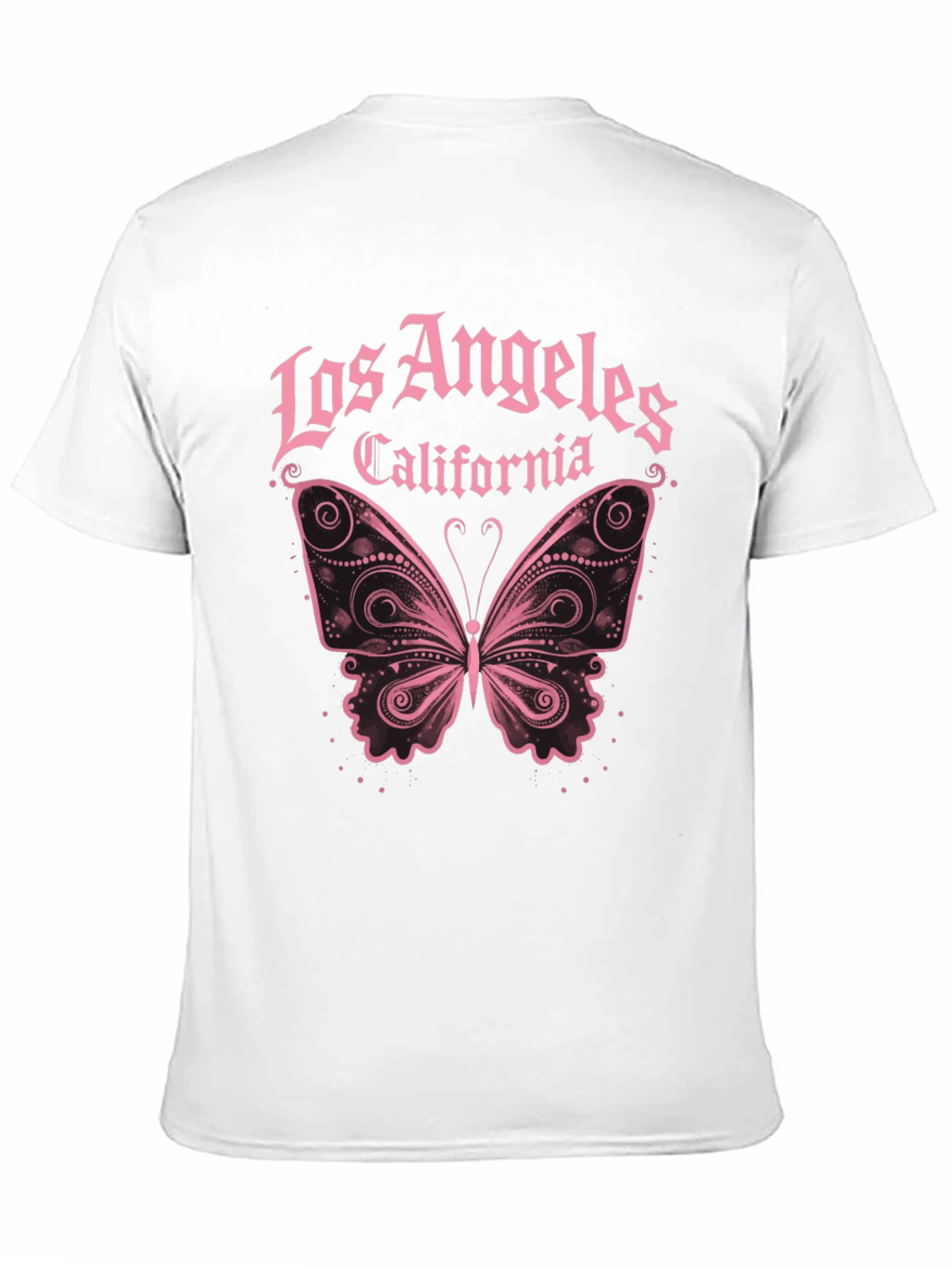 Los Angeles Butterfly Graphic T-Shirt