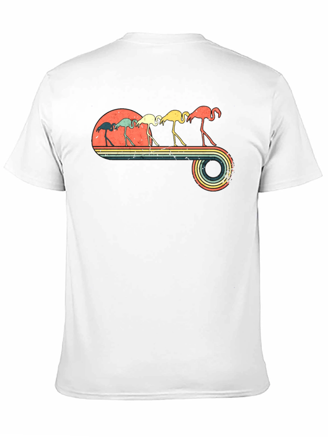 Retro Flamingo Graphic Tee - Unisex