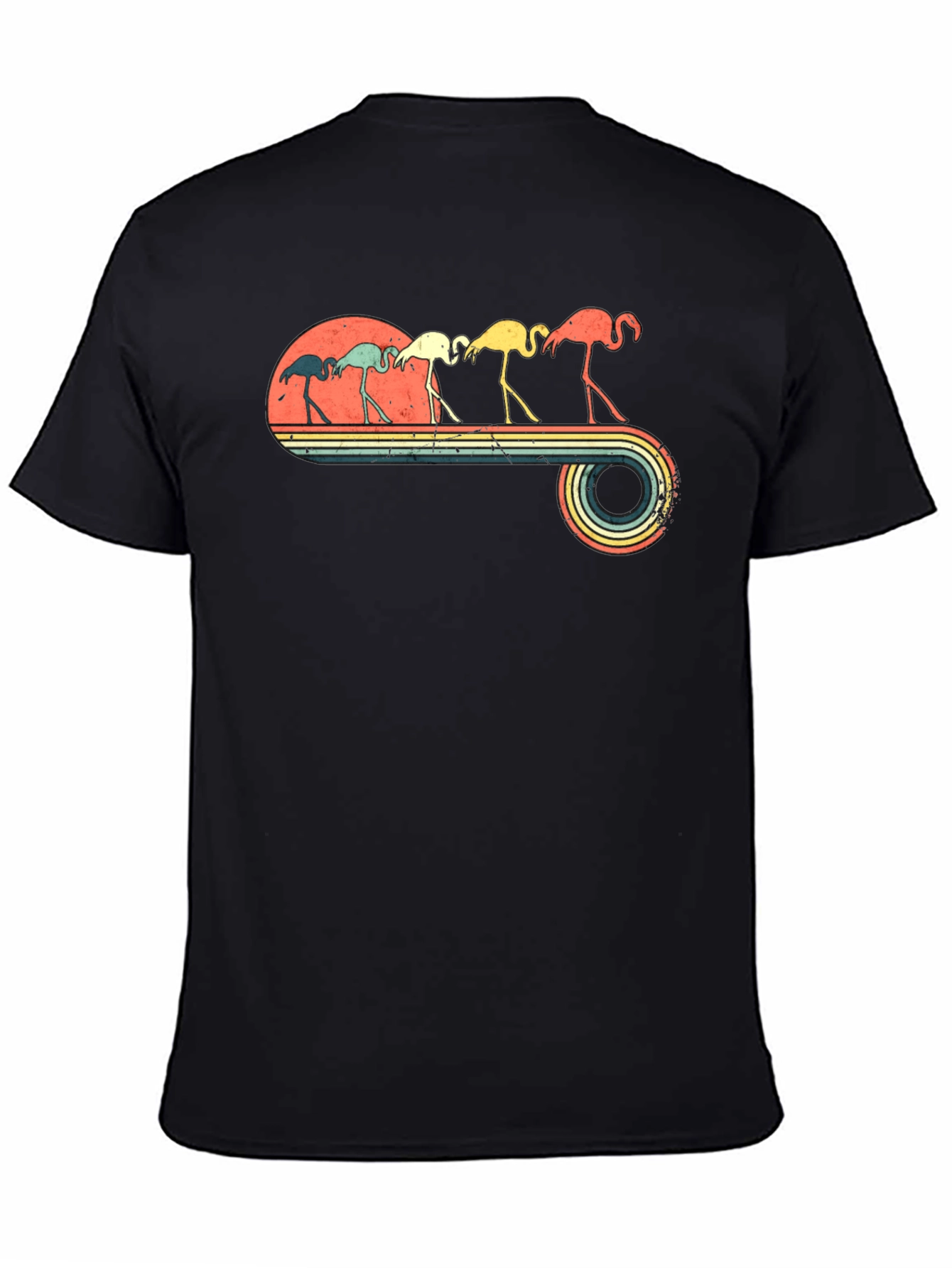 Retro Flamingo Graphic Tee - Unisex