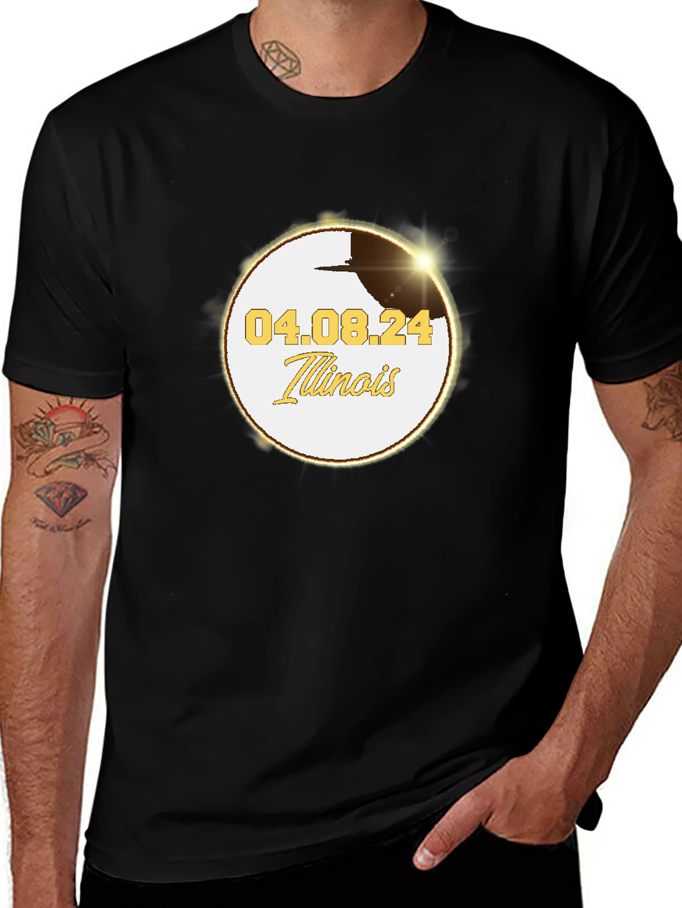 Illinois Eclipse 2024 T-Shirt - April 8th