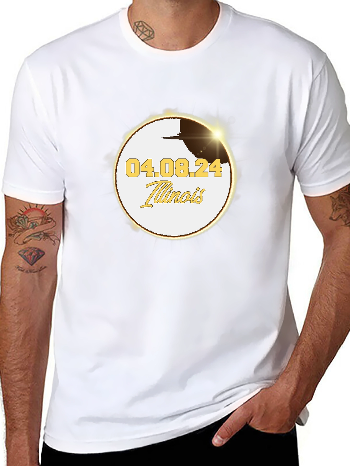Illinois Eclipse 2024 T-Shirt - April 8th