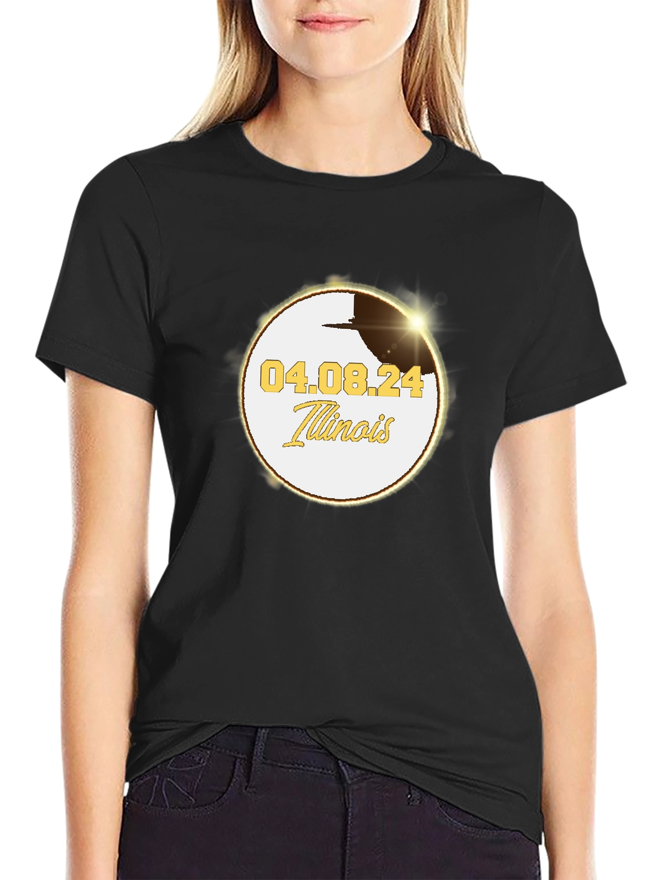 Illinois Eclipse 2024 T-Shirt - April 8th