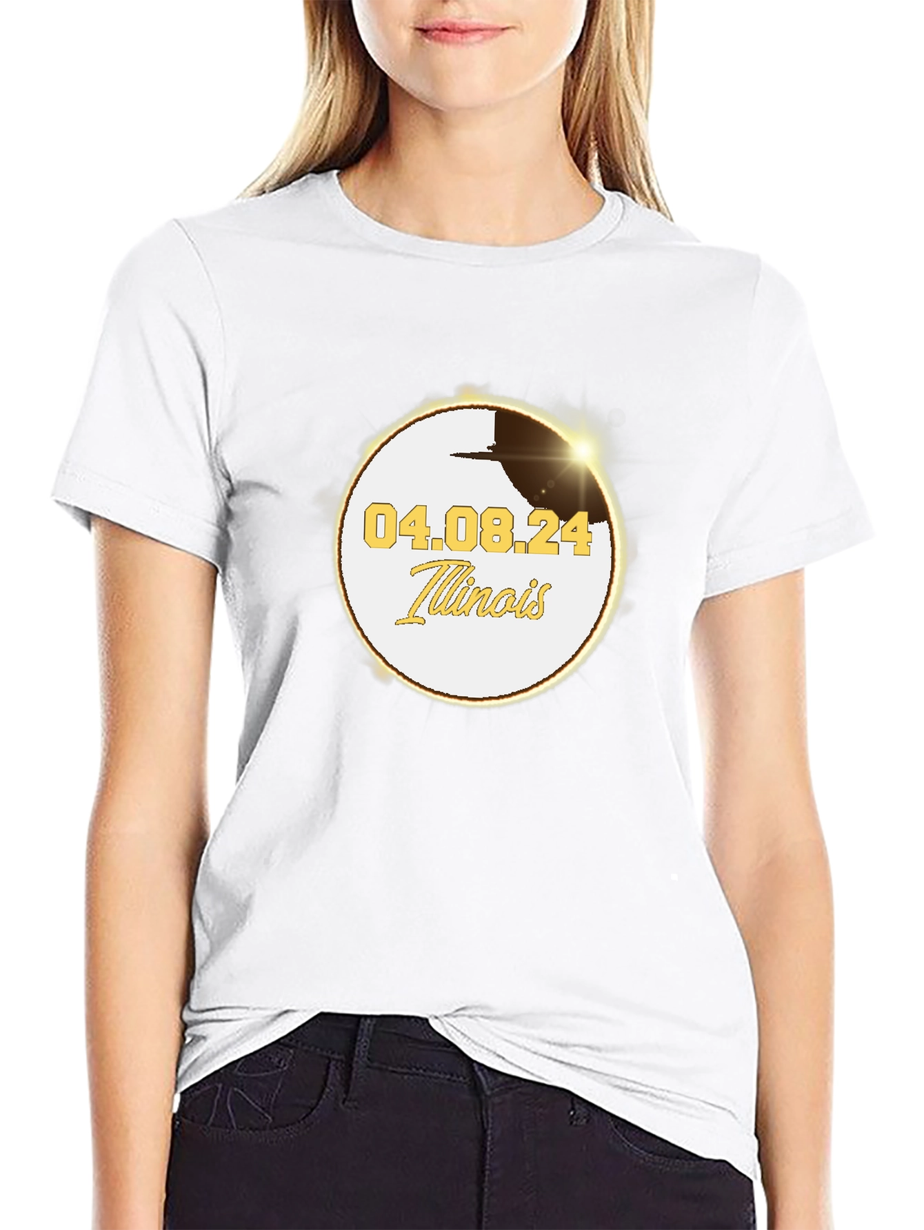 Illinois Eclipse 2024 T-Shirt - April 8th