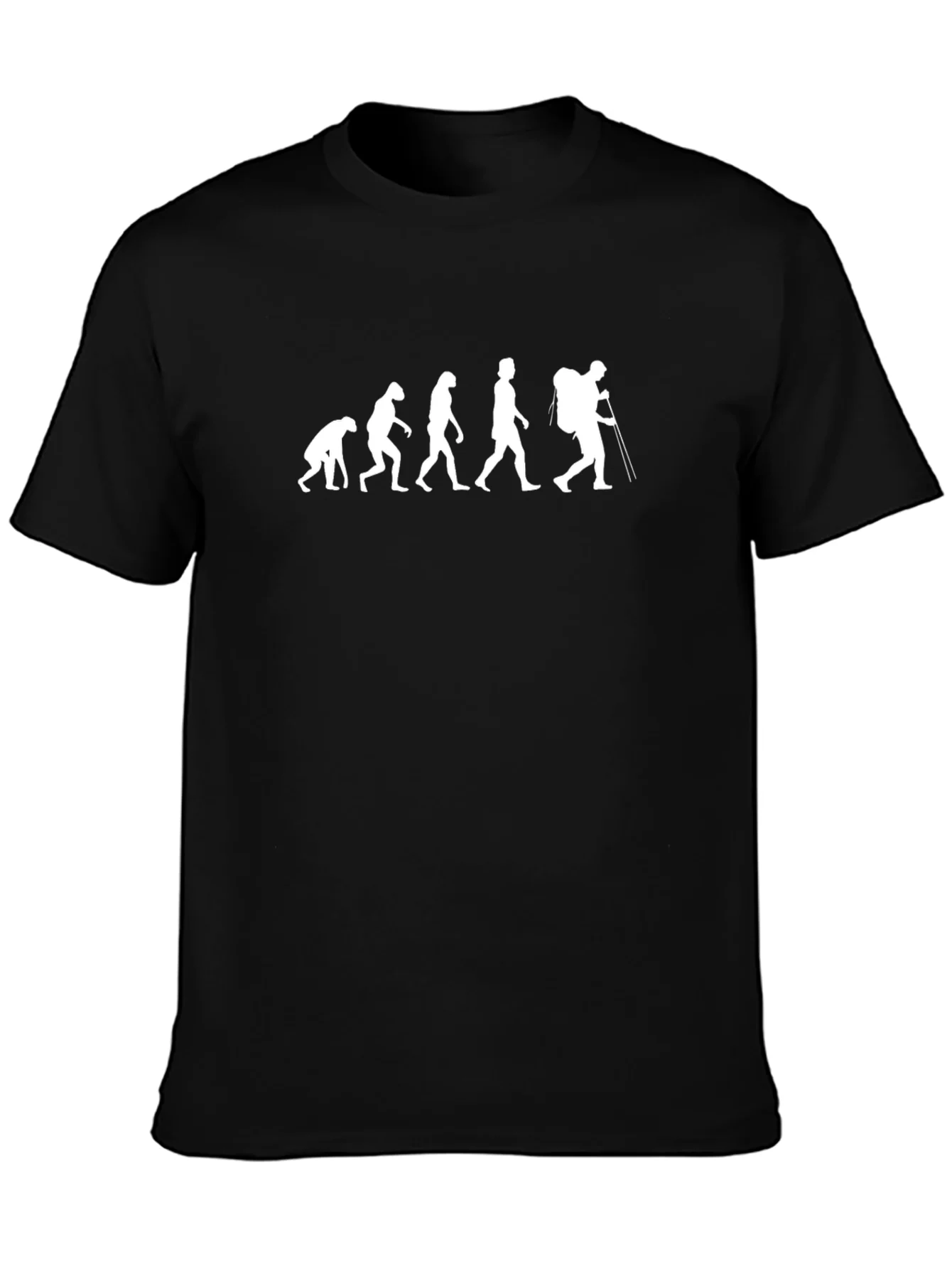 Evolution of a Hiker Tee - Black Cotton