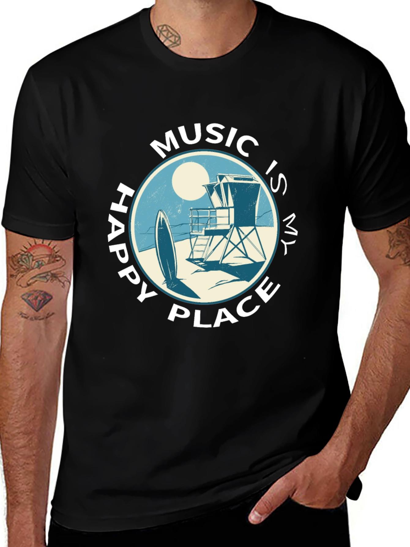 Music Is My Happy Place T-Shirt