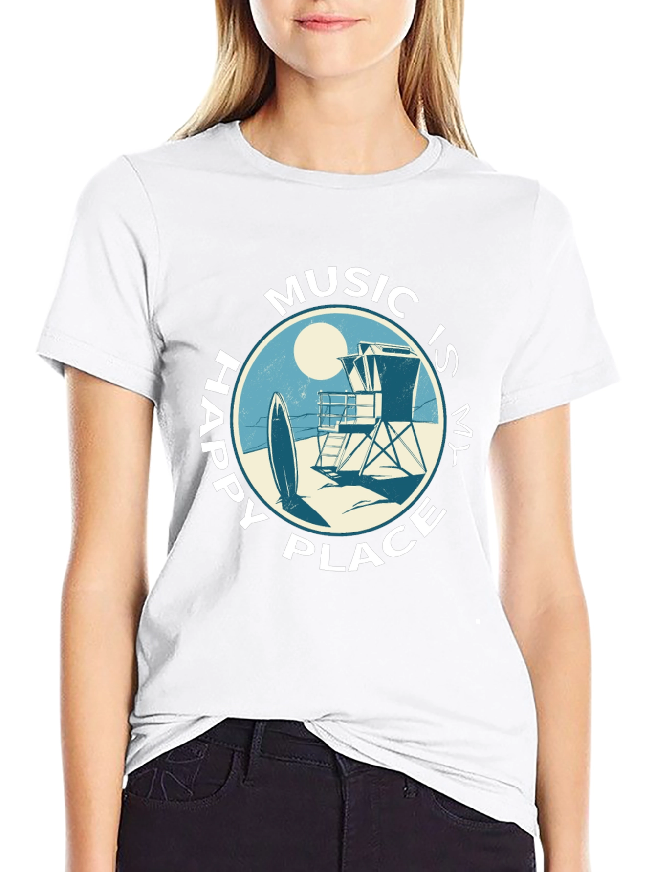 Music Is My Happy Place T-Shirt
