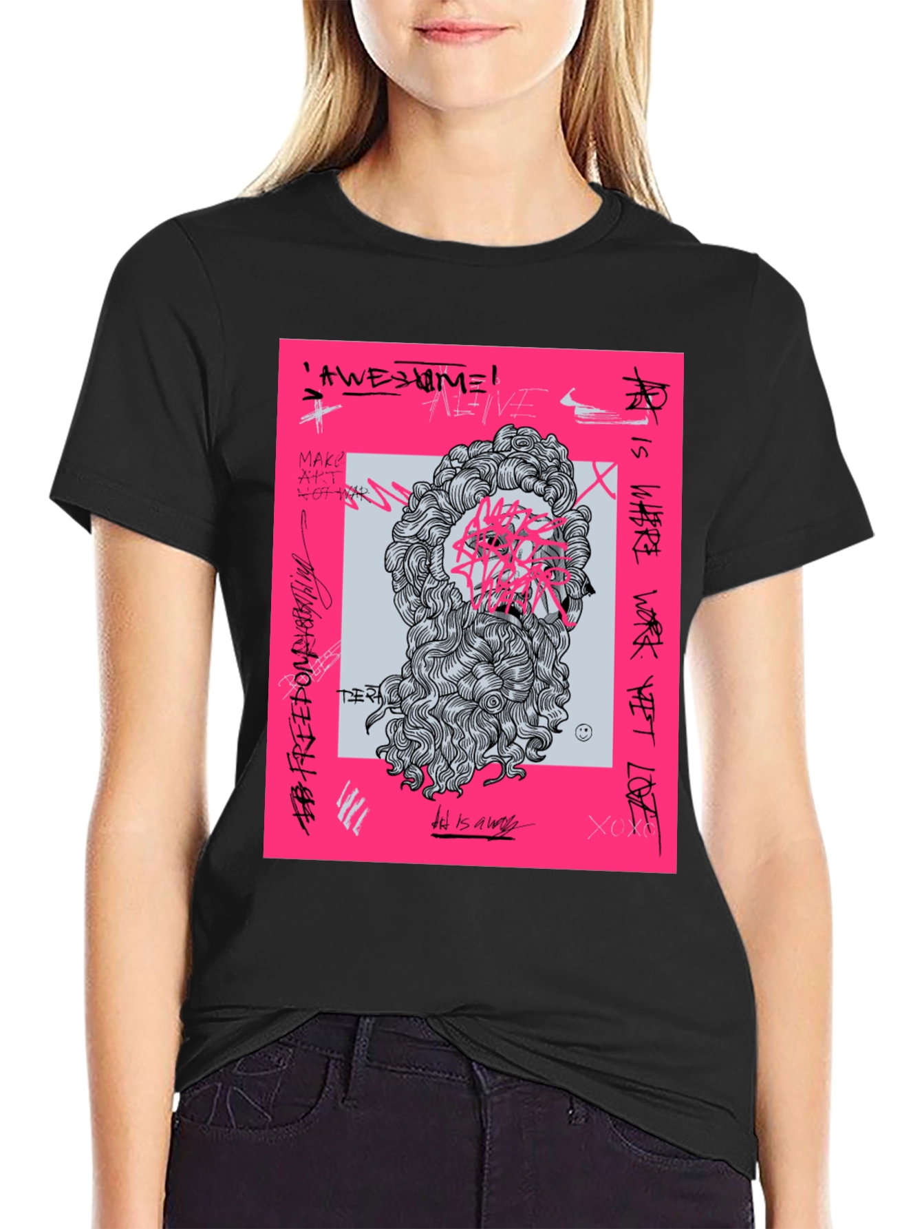 Graffiti Art Tee - Modern Streetwear T-Shirt