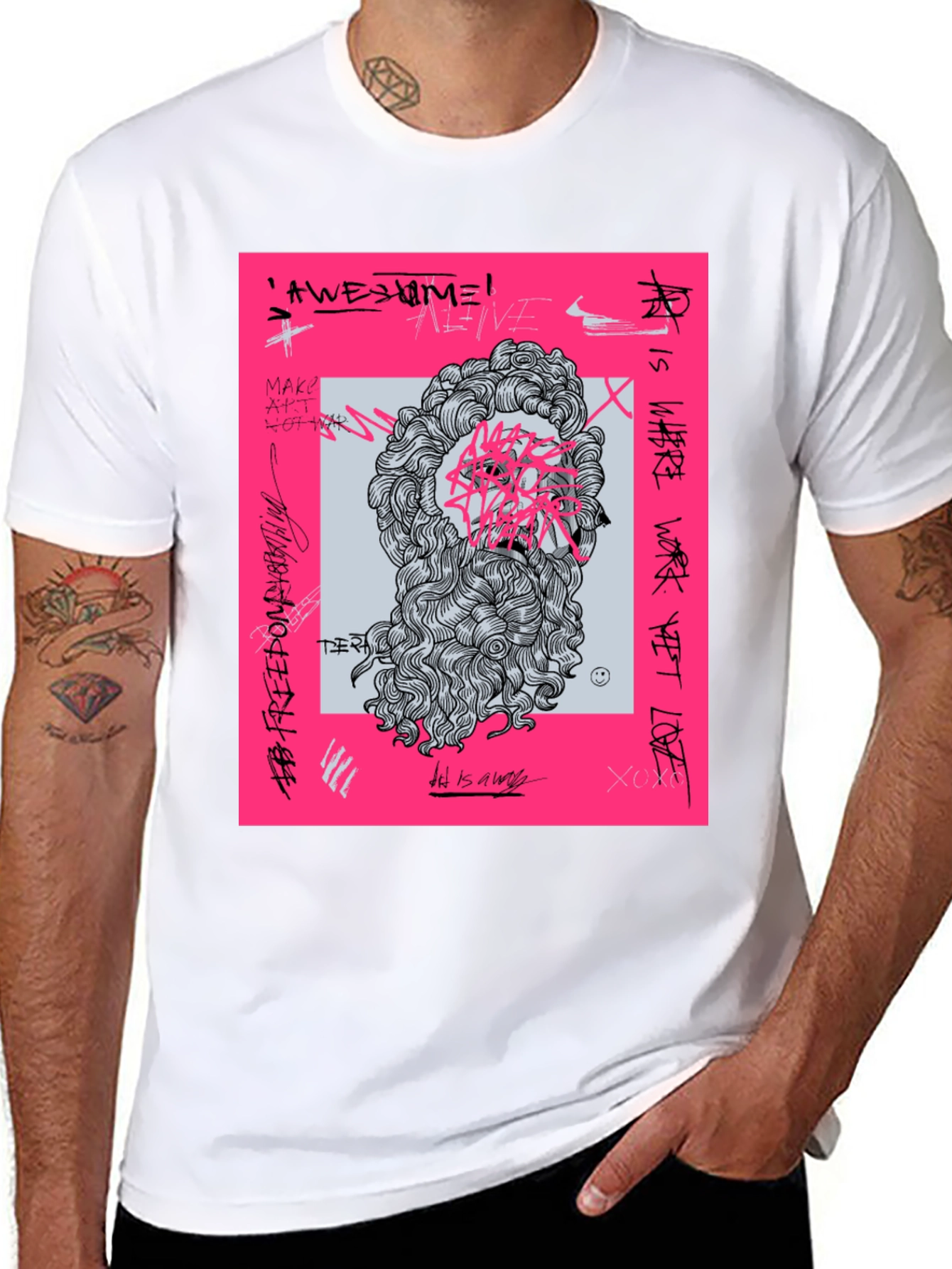Graffiti Art Tee - Modern Streetwear T-Shirt